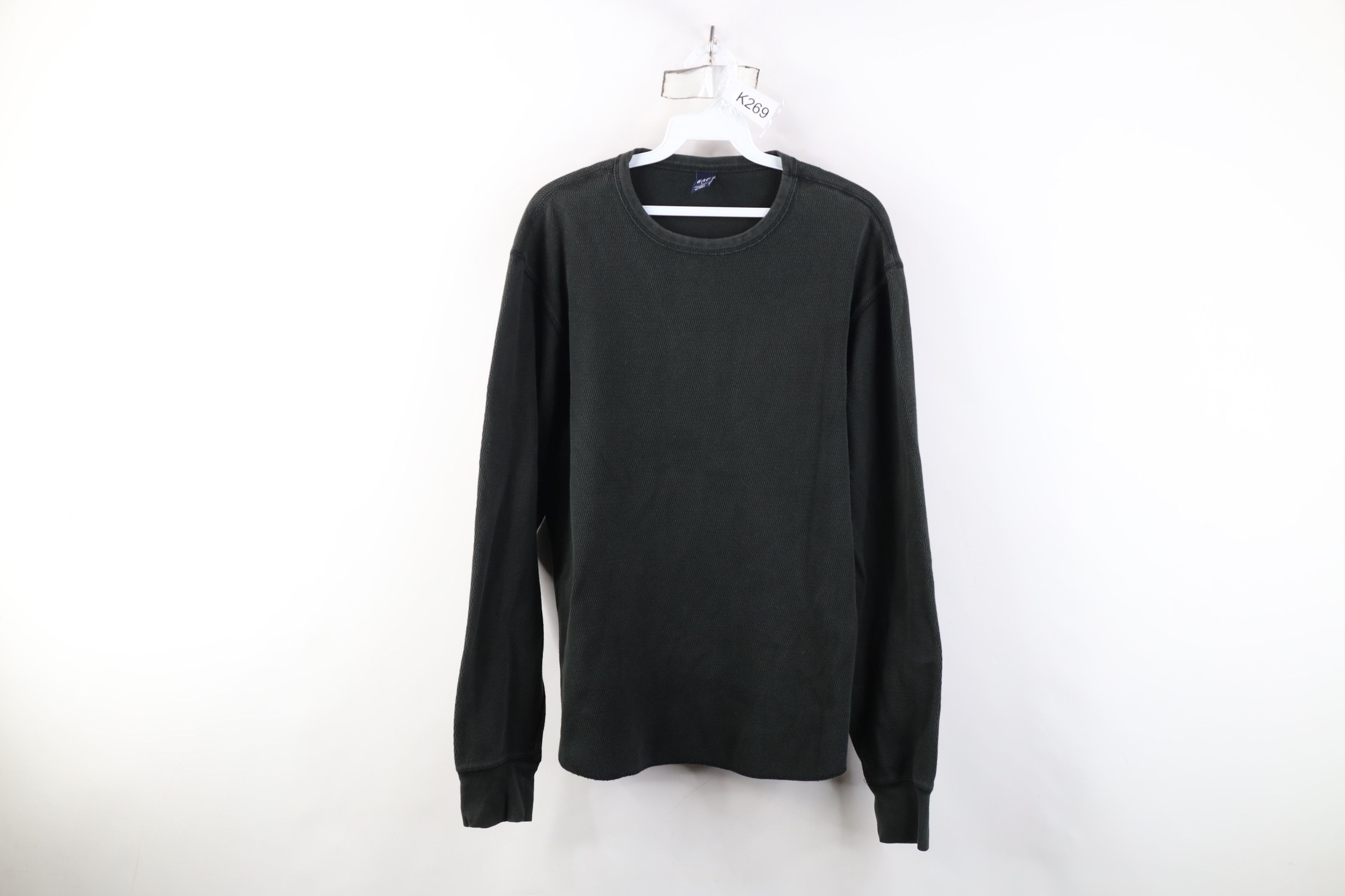 Gap Vintage 90s Y2K Gap Thermal Waffle Knit Long Sleeve T-Shirt Size US L / EU 52-54 / 3 - 1 Thumbnail