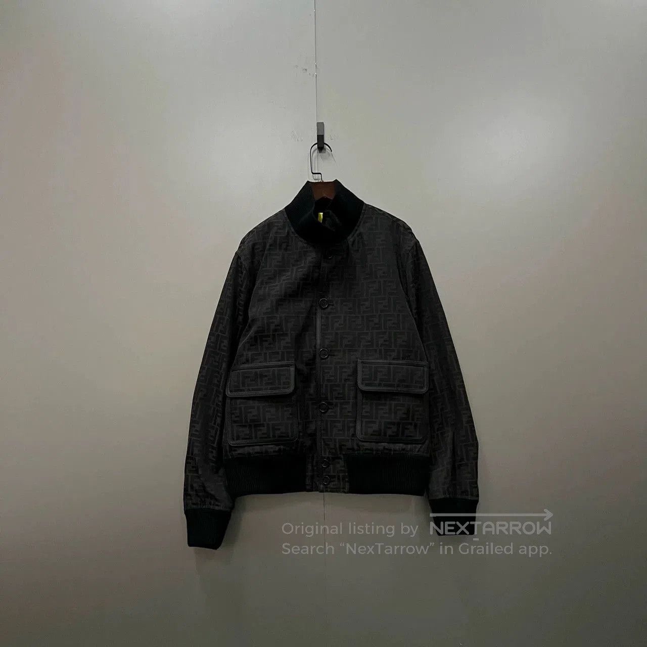Fendi FENDI FF Monogram Stand Collar Jacket. Size US L / EU 52-54 / 3 - 1 Thumbnail
