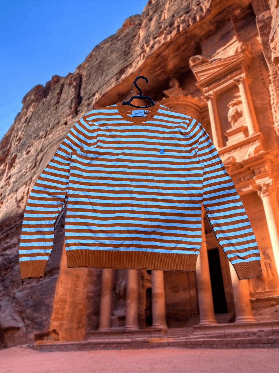 Carhartt striped Long Sleeve Carhartt logo Vintage Y2K streetwear Size US M / EU 48-50 / 2 - 1 Thumbnail