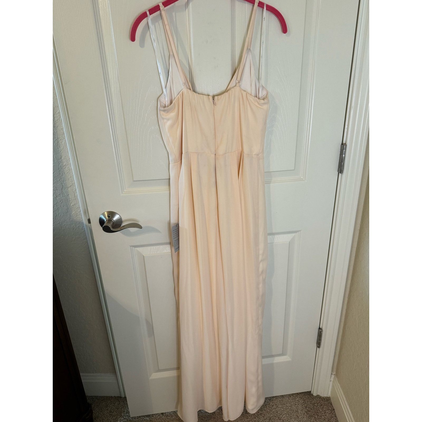 Other Women's Lulus Call For Me Faux Wrap Jumpsuit Peach Coral, S Size 27" / US 4 / IT 40 - 3 Thumbnail
