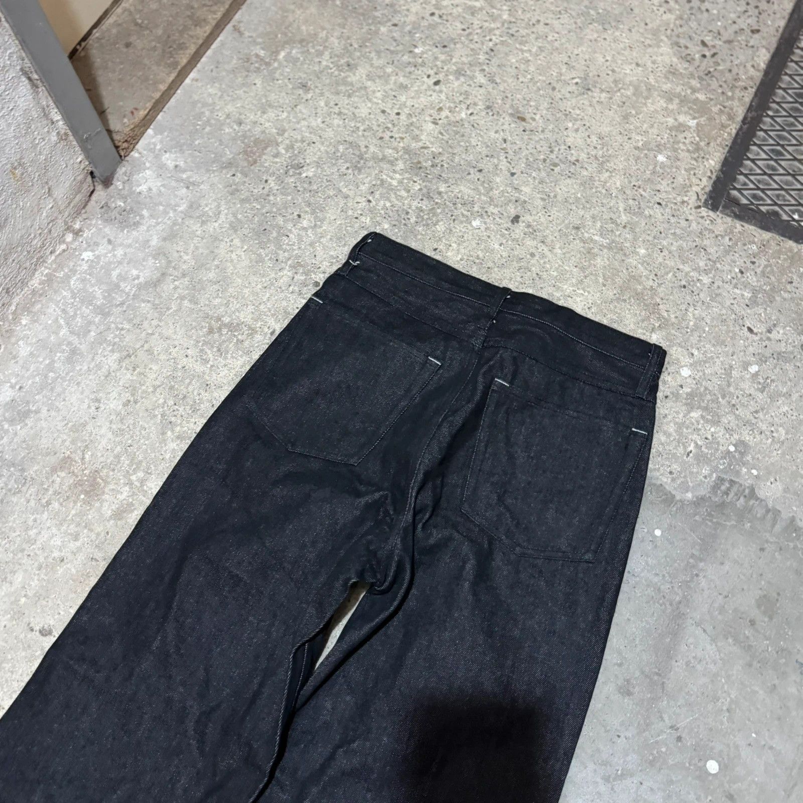 Other Raw denim selvage wide flared jeans Size 28" / US 6 / IT 42 - 6 Thumbnail
