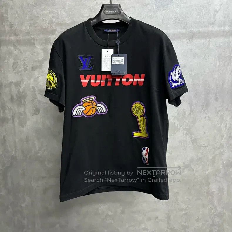 Louis Vuitton Louis Vuitton Black multi-logo crewneck monogrammed loose- Size US L / EU 52-54 / 3 - 1 Thumbnail
