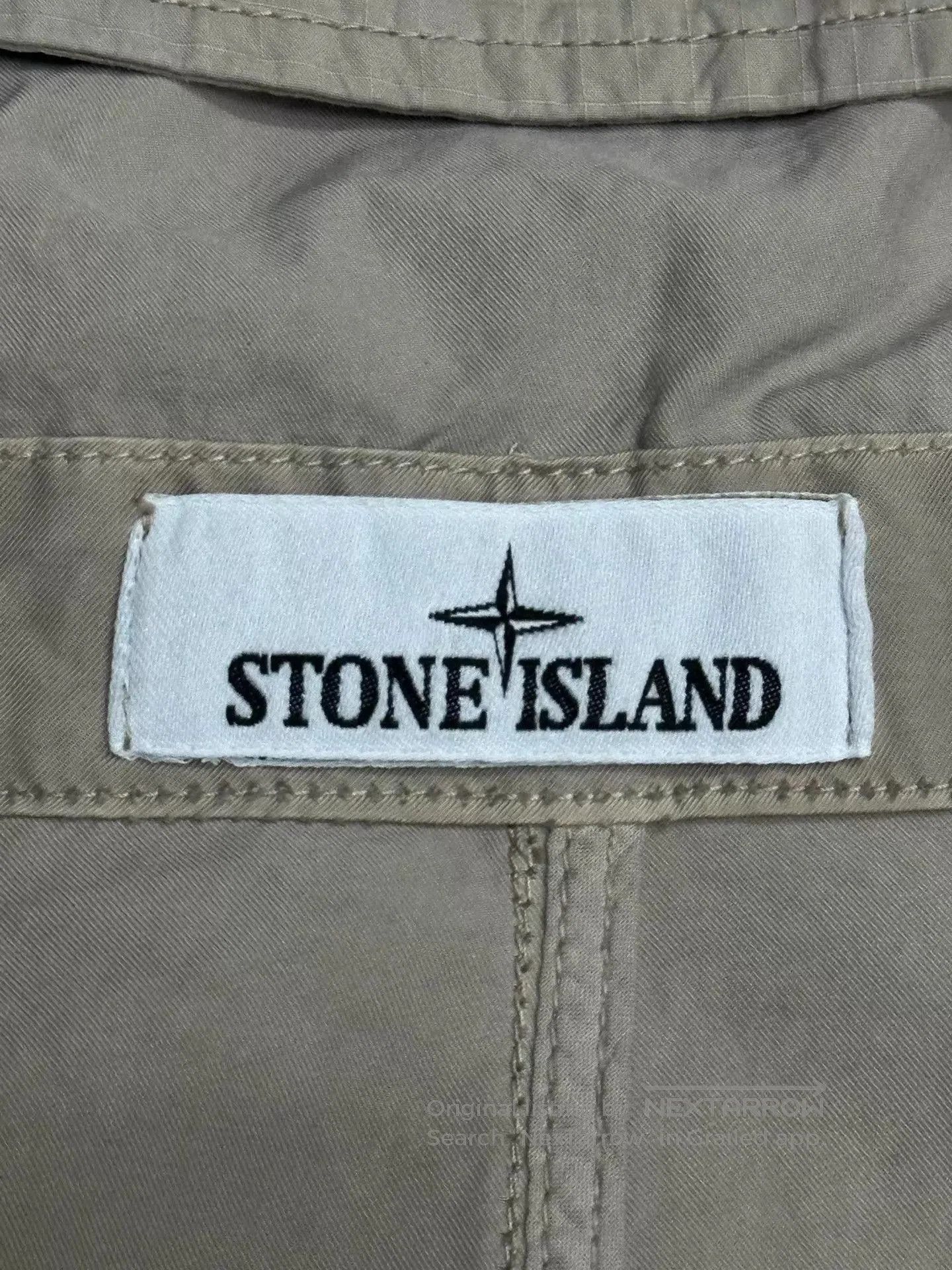 Stone Island Beige Long Hooded Parka with Pockets. Size US L / EU 52-54 / 3 - 6 Thumbnail