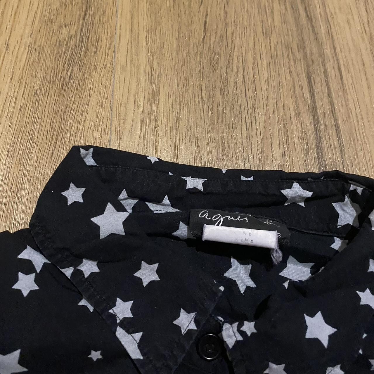 agnes b. Black and white star print long sleeve shirt Size US M / EU 48-50 / 2 - 4 Thumbnail