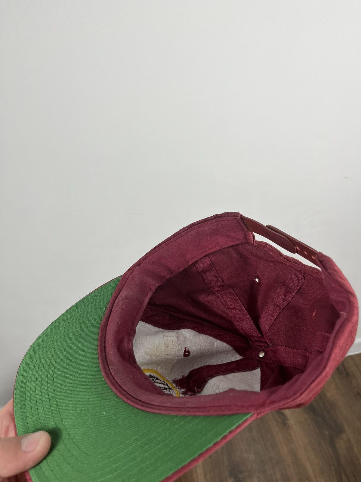 NFL × Vintage Vintage Washington Redskins Cap Hat Green Brim Snapback NFL Size ONE SIZE - 8 Thumbnail