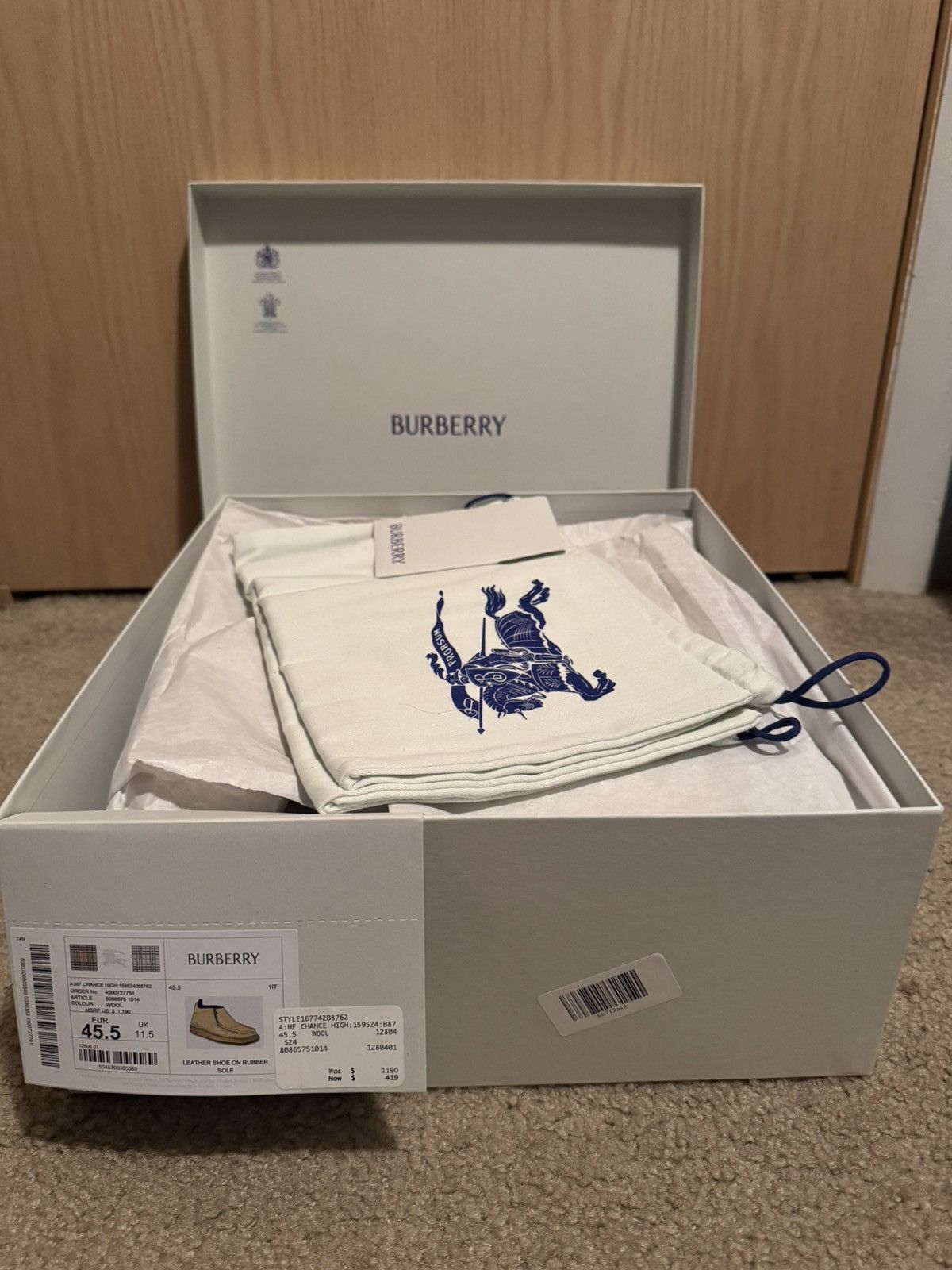 Burberry Burberry Chance Suede Boot Size US 11.5 / EU 44-45 - 3 Thumbnail