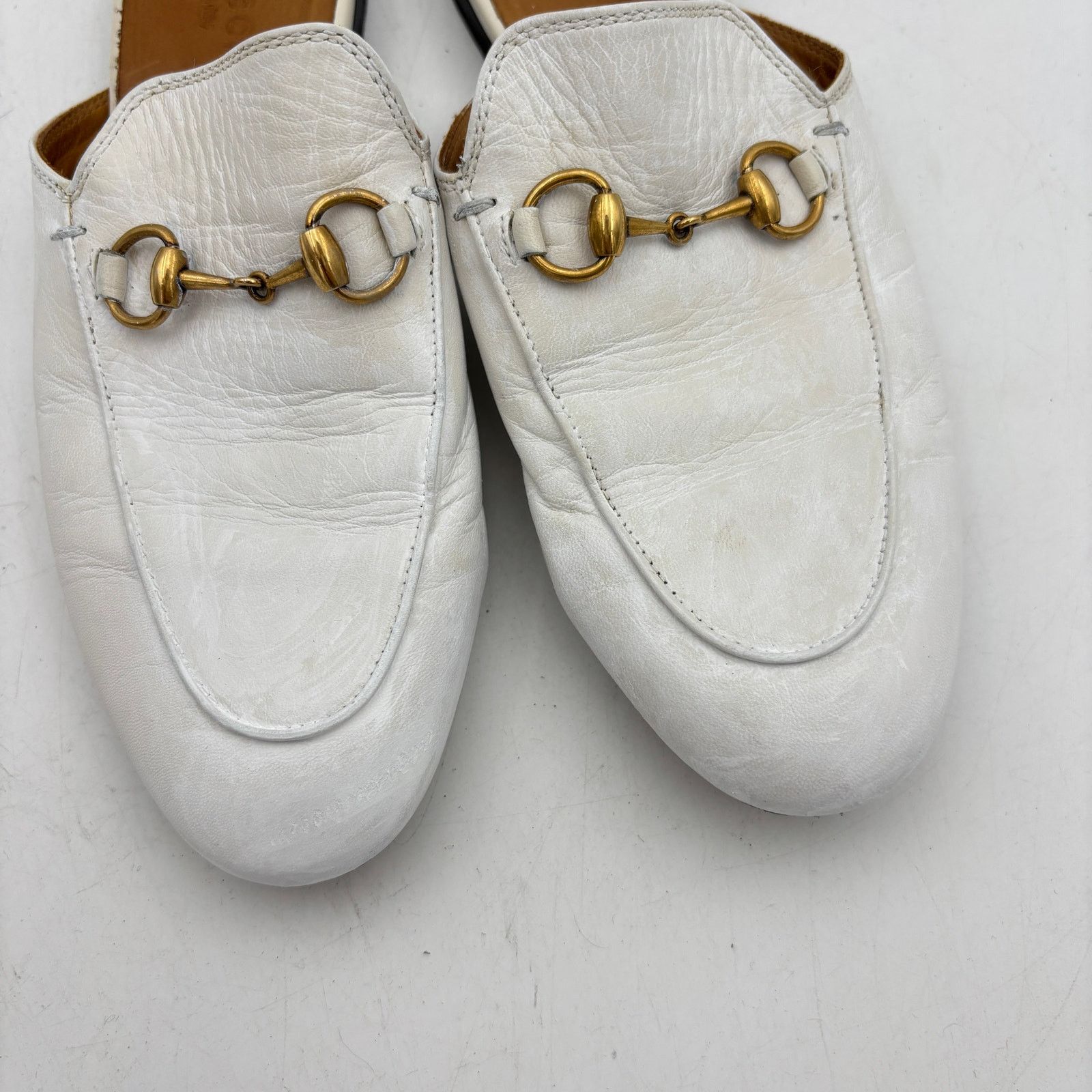 Gucci Gucci Princetown Horsebit Leather Mules Loafers Women's 36 Size US 6 / IT 36 - 11 Thumbnail