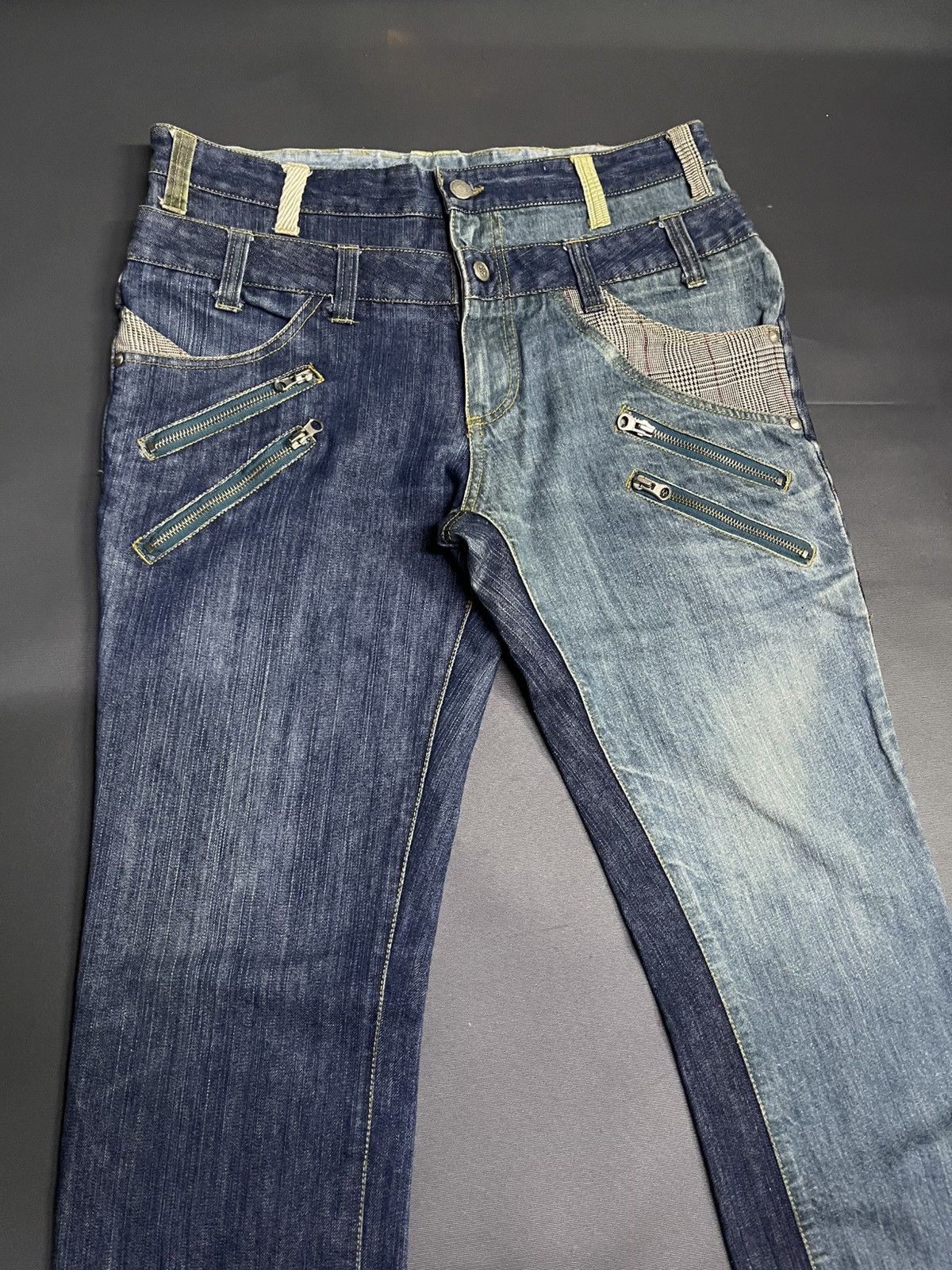 If Six Was Nine × Japanese Brand × Le Grande Bleu (L.G.B.) MANYDOPE IN HEAVEN BLINDEGE DESIGNER JEANS Size US 32 / EU 48 - 7 Thumbnail