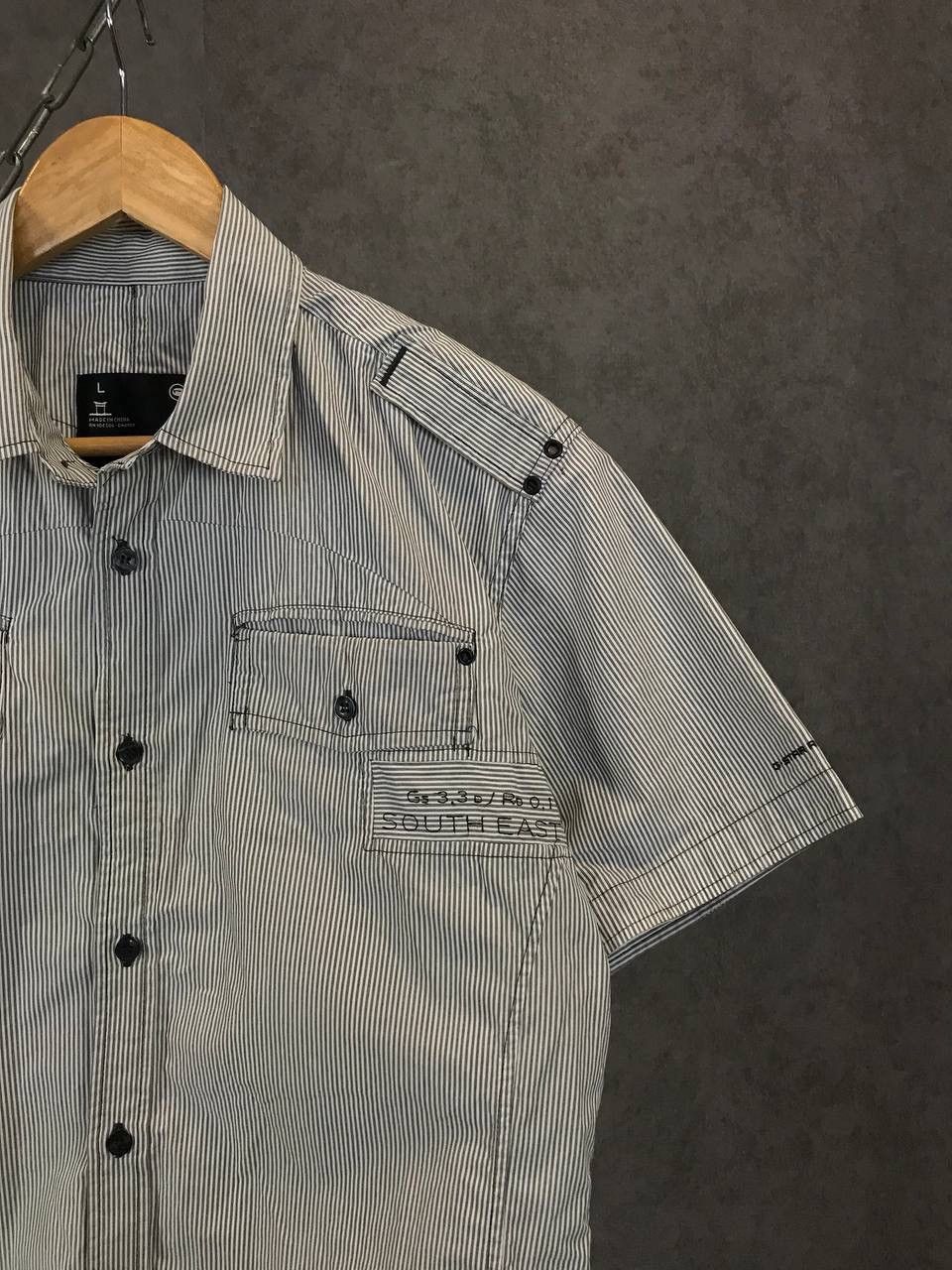 G-Star G Star Raw striped designer shirt Size US L / EU 52-54 / 3 - 2 Thumbnail