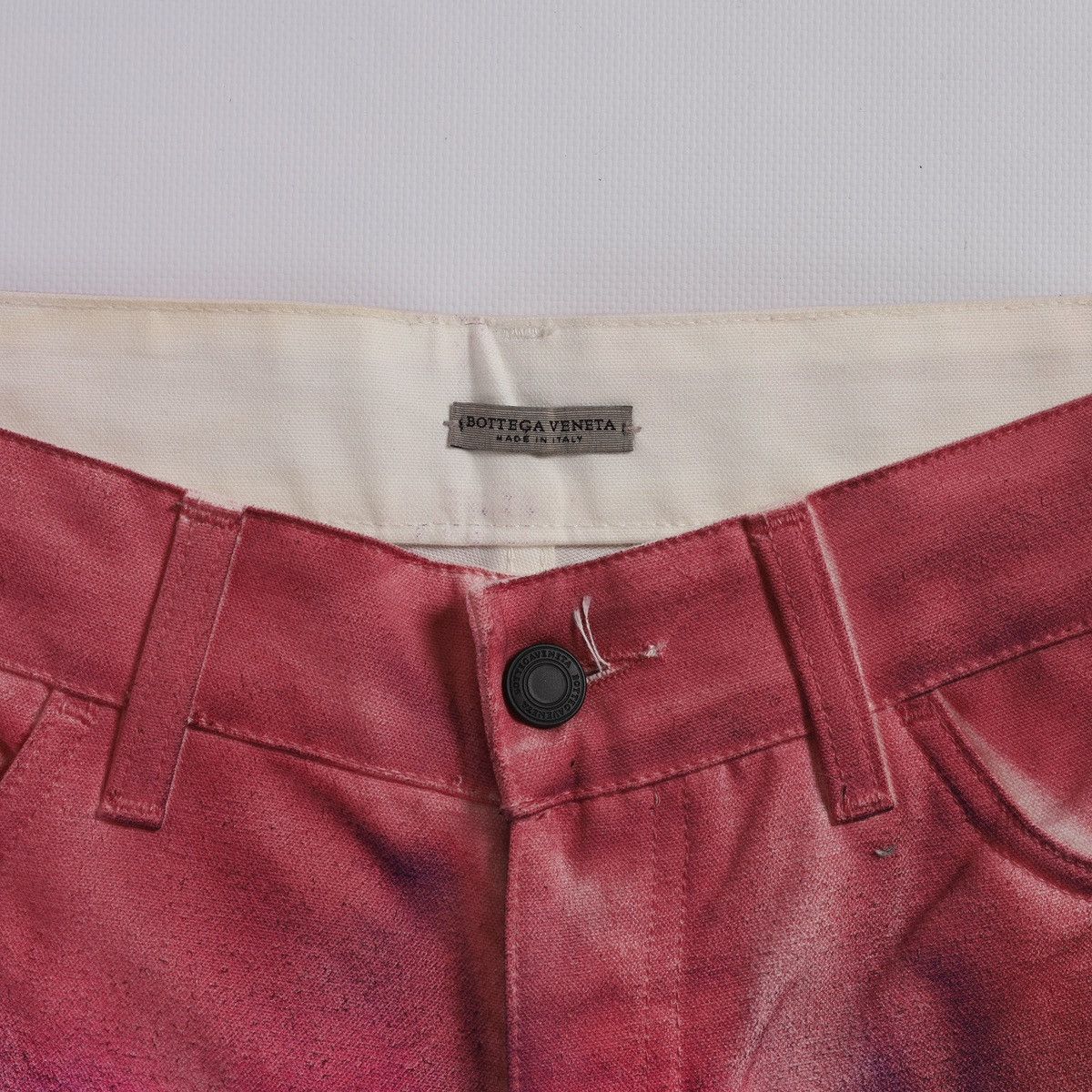 Bottega Veneta Bottega Veneta Tye Dye Multicolor Cropped Jeans Denim Shorts Size 27" / US 4 / IT 40 - 4 Thumbnail