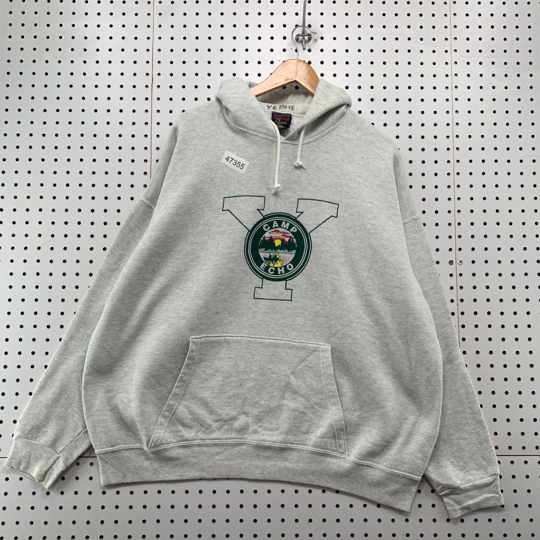 Vintage Vintage Camp Echo Ymca Hoodie Sweatshirt Mens 2XL Gray Fleece Hooded USA Size US XXL / EU 58 / 5 - 2 Thumbnail