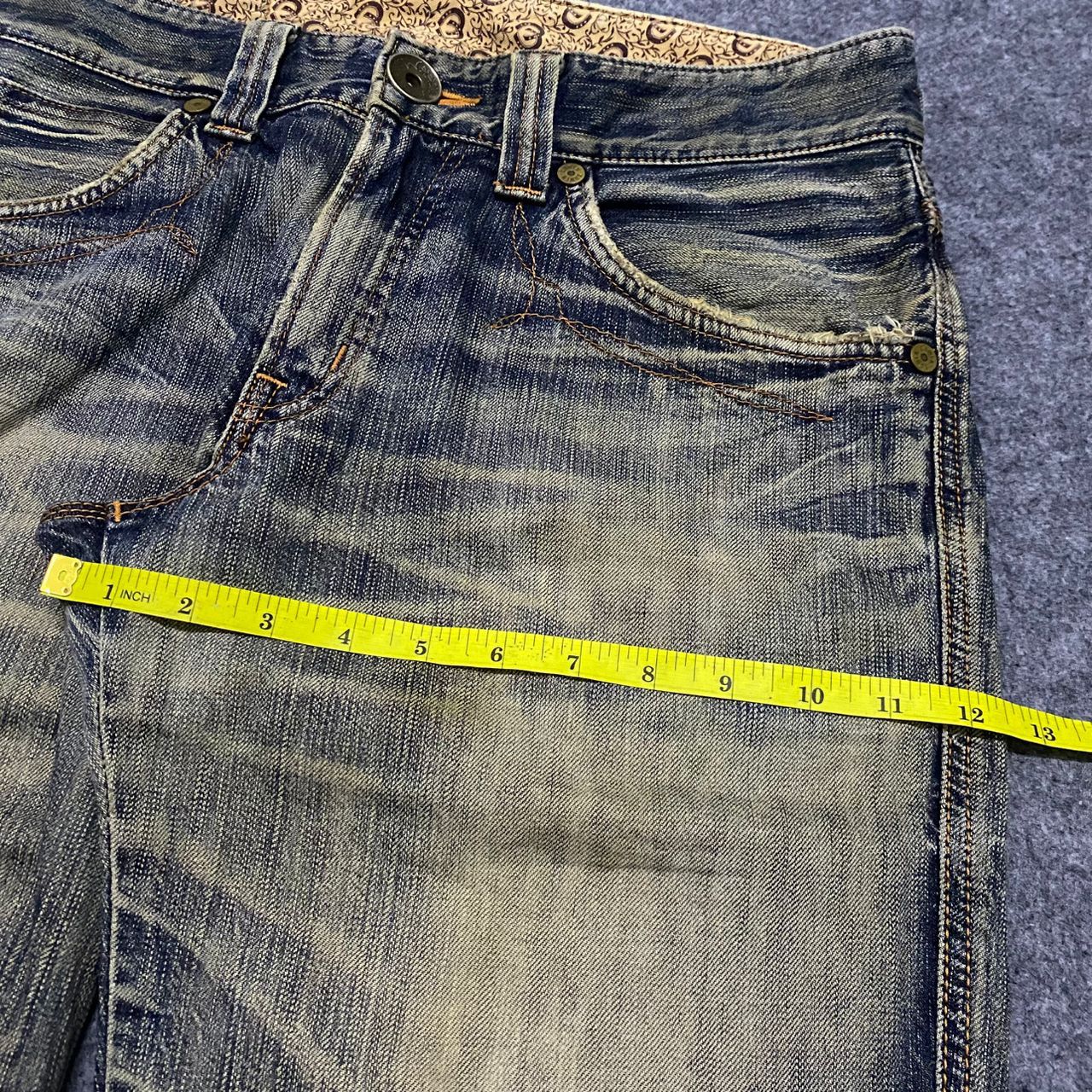 Edwin Vintage Edwin Blue Trip Distressed Denim Jeans Size US 34 / EU 50 - 4 Thumbnail