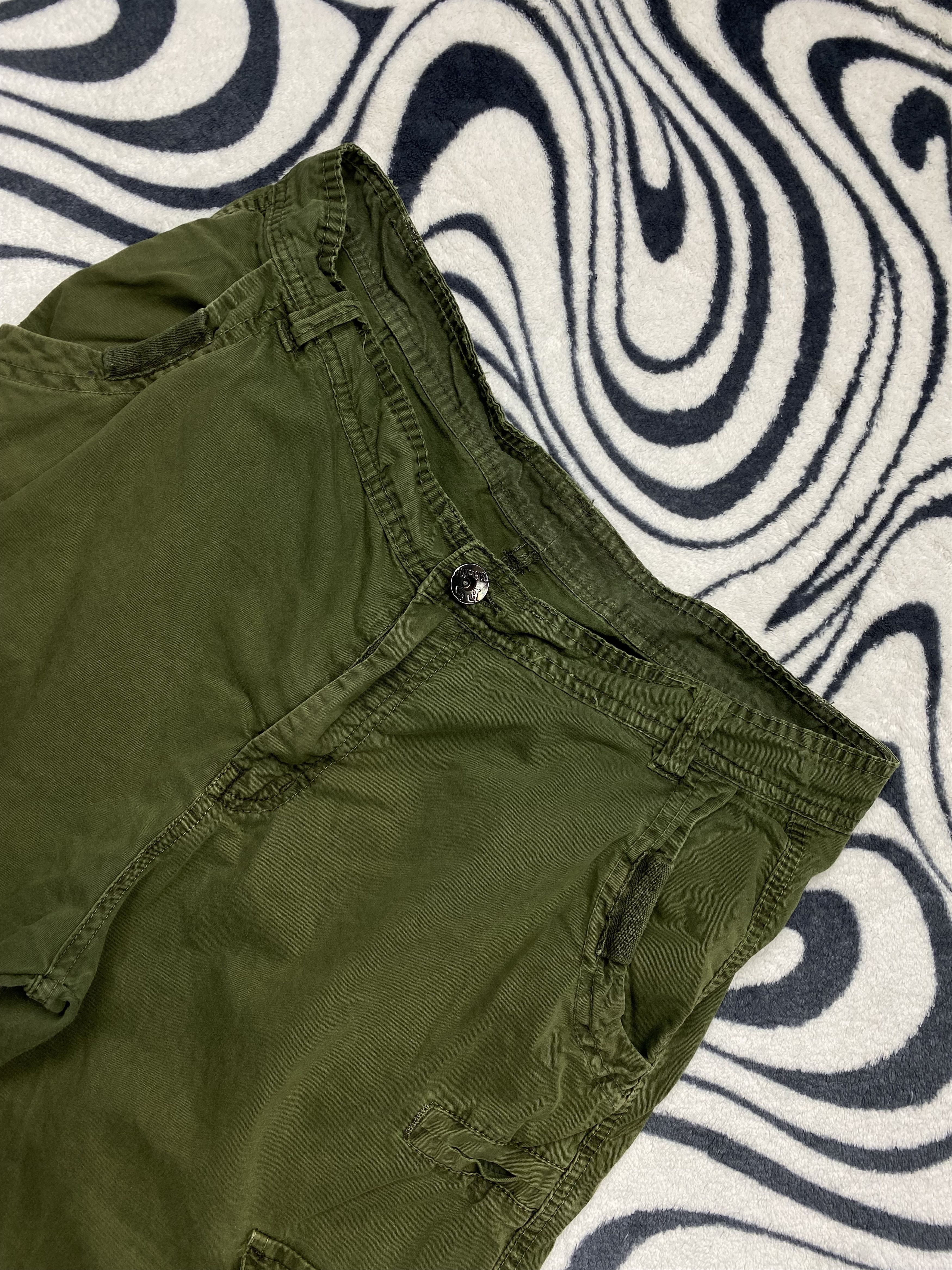 20471120 Vintage Military Cargo Pants Y2K Double Knee Size US 34 / EU 50 - 2 Thumbnail