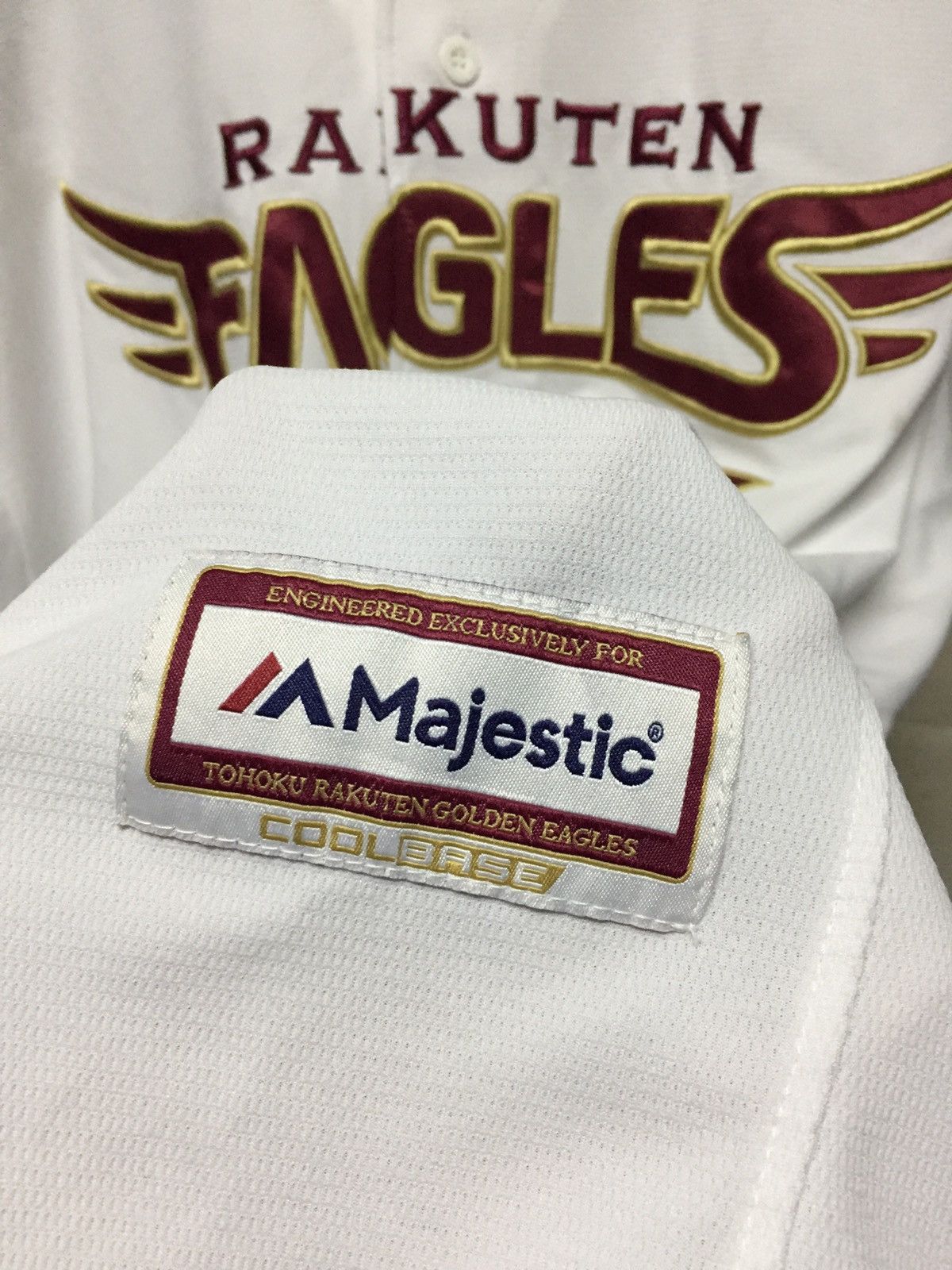 Majestic Rakuten Eagles Baseball Jersey Size US XL / EU 56 / 4 - 4 Thumbnail