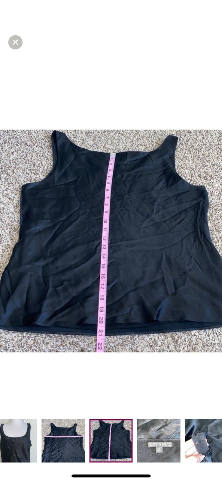 Lafayette 148 Lafayette 148 New York sleeveless layering top size 14 Size XL / US 12-14 / IT 48-50 - 2 Thumbnail