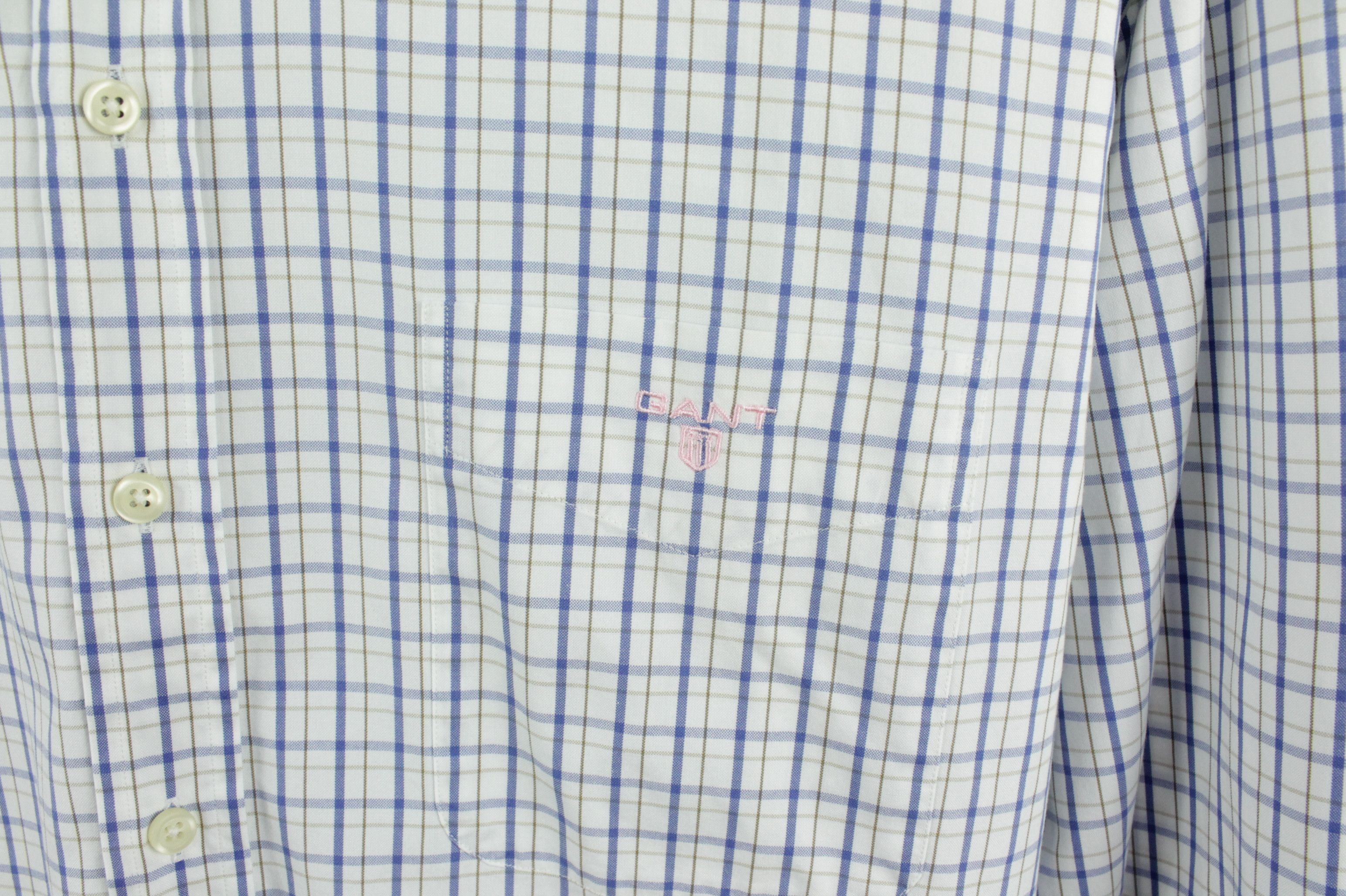 Gant Vintage Gant Pinpoint Oxford Cotton Regular Fit Casual Shirt Size US XL / EU 56 / 4 - 4 Thumbnail