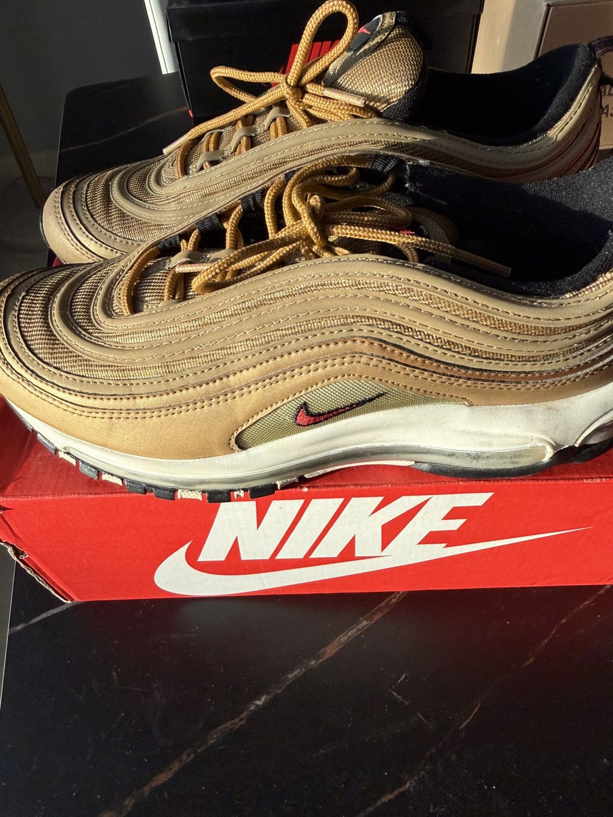 Nike Nike Air Max 97 OG Gold Size US 9 / EU 42 - 6 Thumbnail