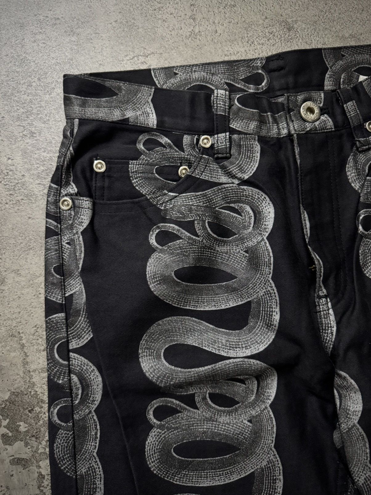 Hysteric Glamour SS98 HYSTERIC GLAMOUR SNAKE DENIM Size US 29 - 10 Thumbnail