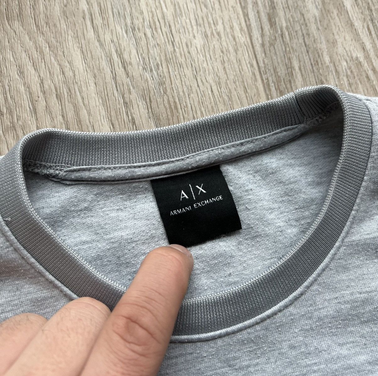 Armani × Armani Exchange Armani Exchange Big Logo Gray Sweatshirt Size US M / EU 48-50 / 2 - 5 Thumbnail