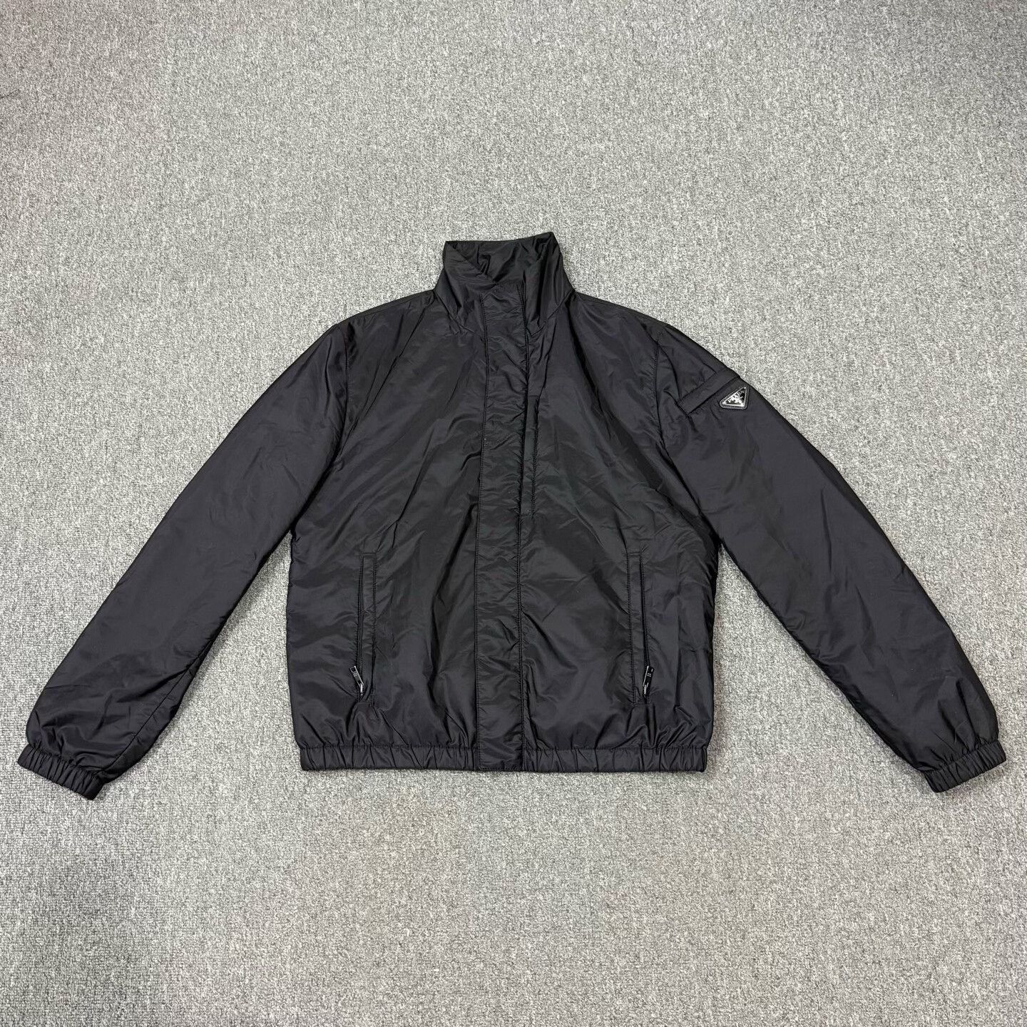 Prada Prada Black Triangle Logo Nylon Jacket Size US M / EU 48-50 / 2 - 1 Thumbnail