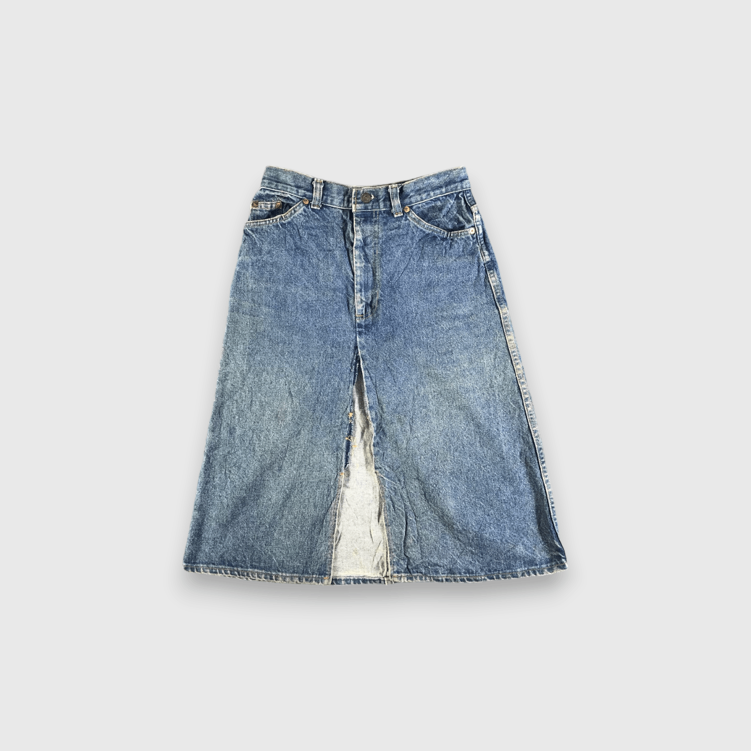 Levi's × Vintage Vintage Blue Wash Levis Skirt-J4068 Size 28" / US 6 / IT 42 - 1 Thumbnail