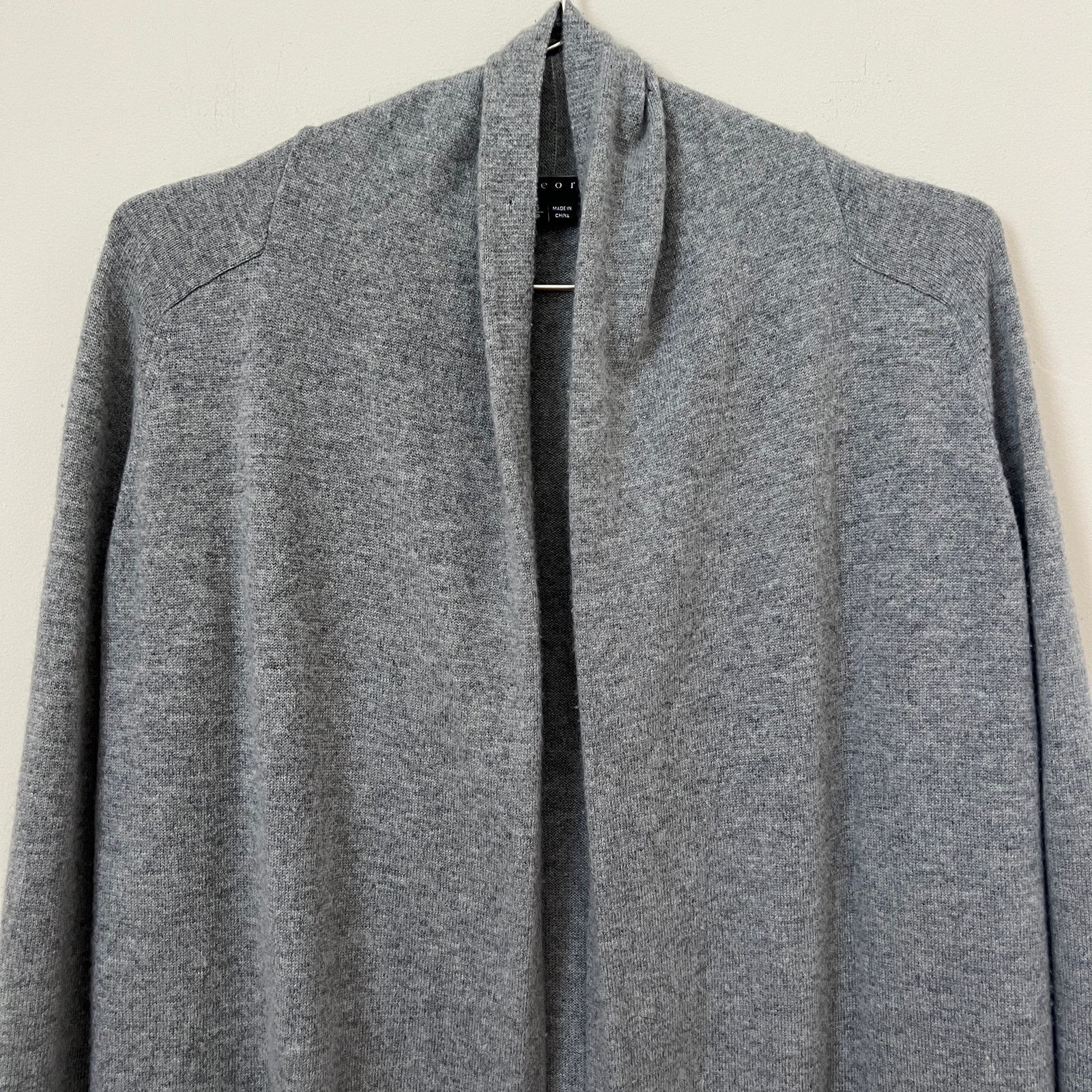 Theory Theory Womens Gray Open Cardigan 100% Cashmere Size S Size S / US 4 / IT 40 - 3 Thumbnail