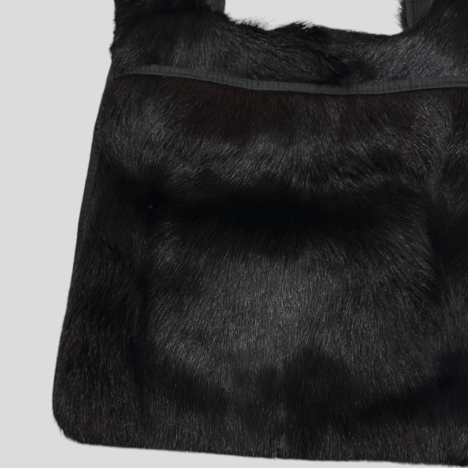Prada Prada Sport 1999 Goat Fur Reversible Chest Rig / Backpack Size ONE SIZE - 4 Thumbnail