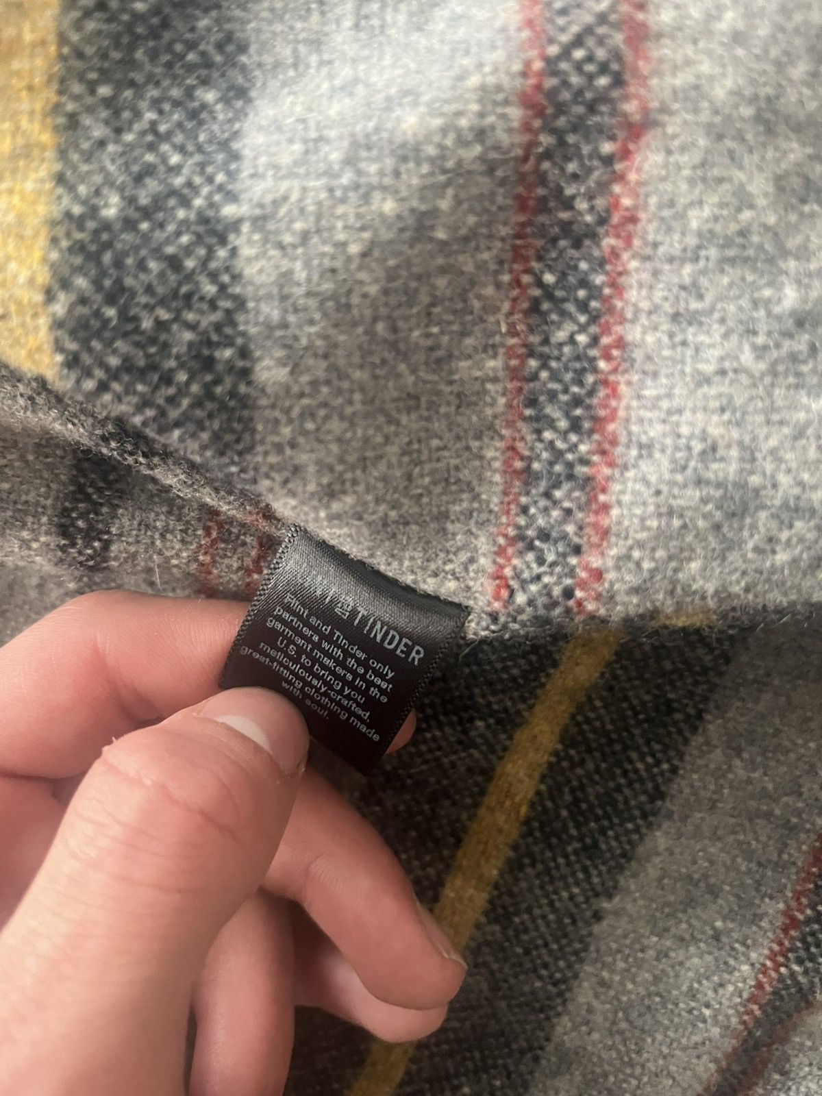 Flint And Tinder Flannel Lined Waxed Trucker Jacket Size US M / EU 48-50 / 2 - 7 Thumbnail