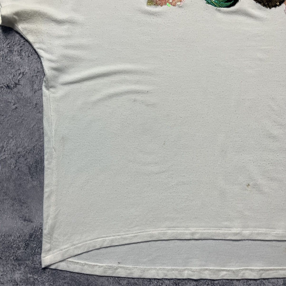 Desigual Vintage Desigual Big Rhinestones Glitter Logo Tee Streetwear Size L / US 10 / IT 46 - 8 Thumbnail