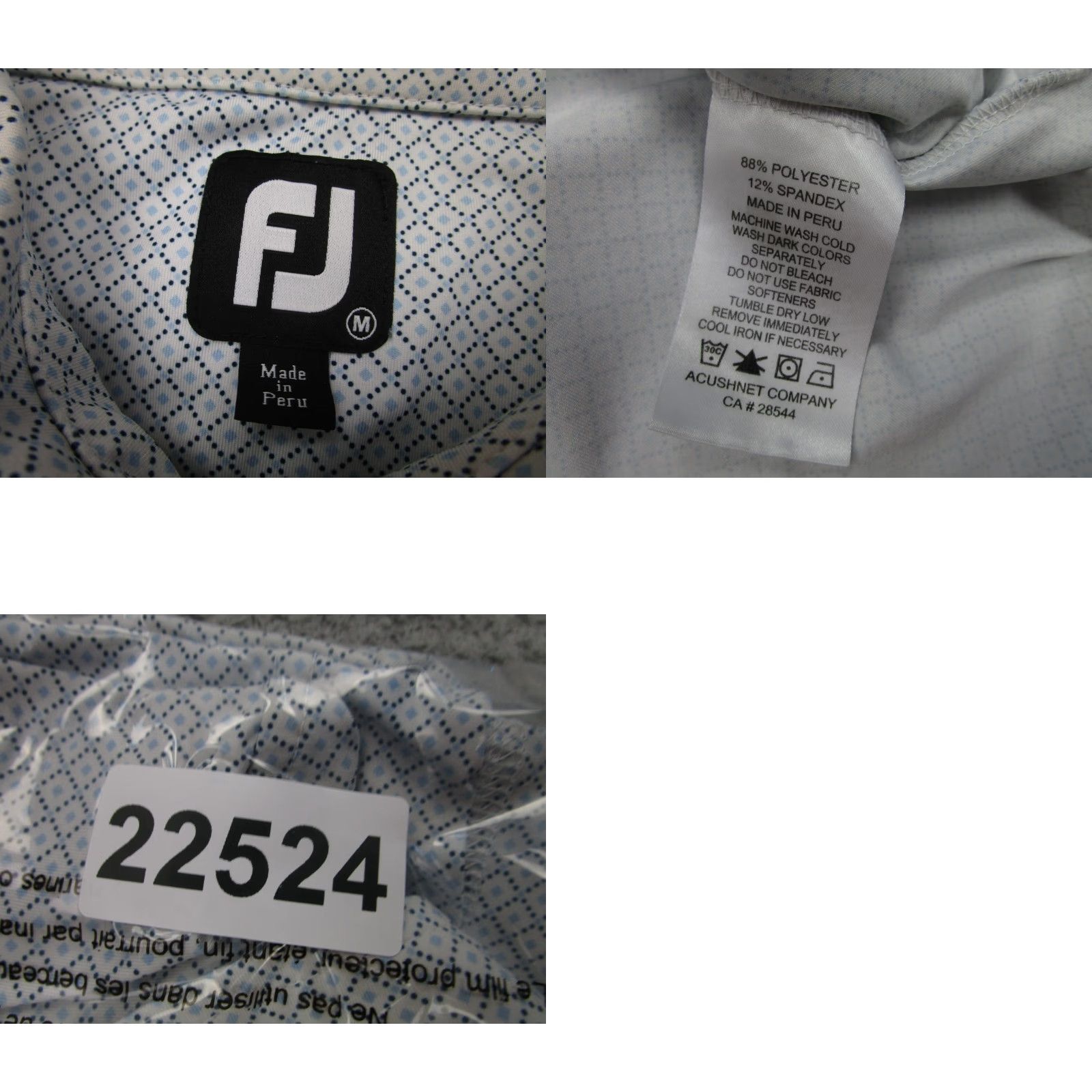 Footjoy FootJoy Polo Shirt Mens M Blue White Diamond Argyle 1959 Country Club Golf Shirt Mens M Blue White Argyle Diamond FootJoy Polo 1959 Country Club Golf Size US M / EU 48-50 / 2 - 9 Thumbnail