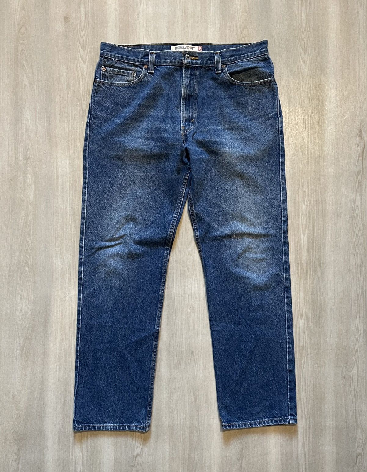 Levi's VTG Y2K 02 Levis 505 Regular Fit Straight Leg Sz 36x32 Size US 36 / EU 52 - 2 Thumbnail