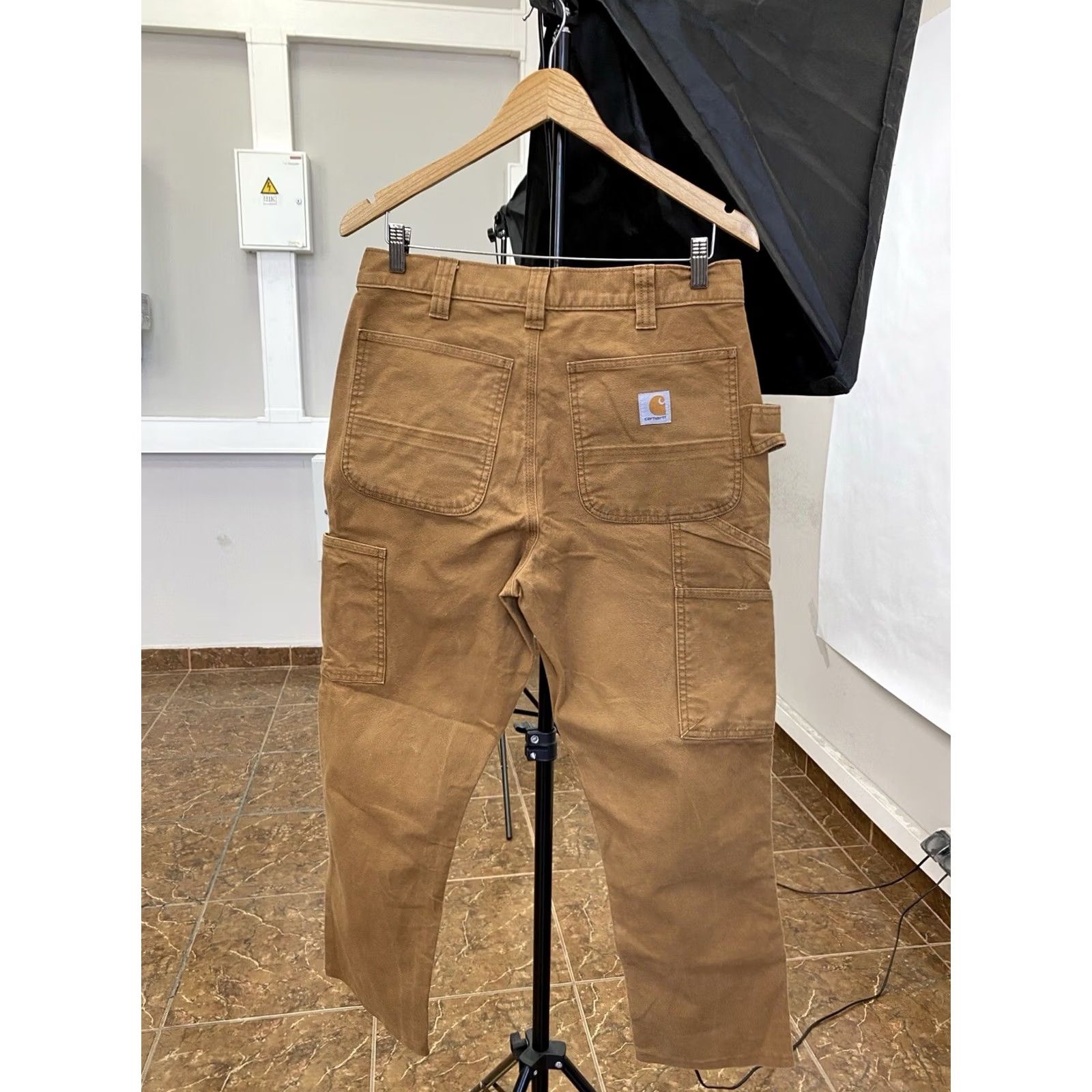 Carhartt VINTAGE Carhartt Double Knees brown work pants Mens 32/32 Brown 90s Cargo Size US 32 / EU 48 - 2 Thumbnail
