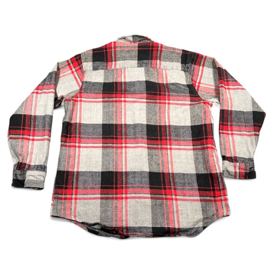 McGregor VINTAGE McGregor Shirt Adult LARGE TALL Gray Plaid Flannel Cotton Workwear 80s Size US L / EU 52-54 / 3 - 3 Thumbnail