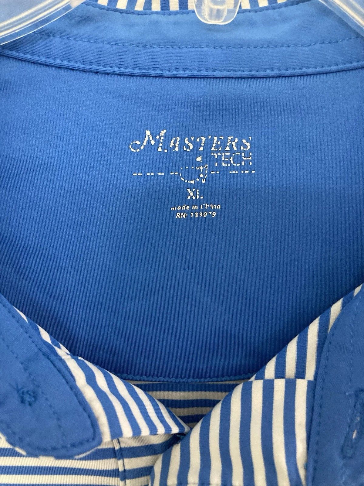 Other Masters Tech Golf Polo Striped S/S Performance Blue Size XL Size US XL / EU 56 / 4 - 2 Thumbnail