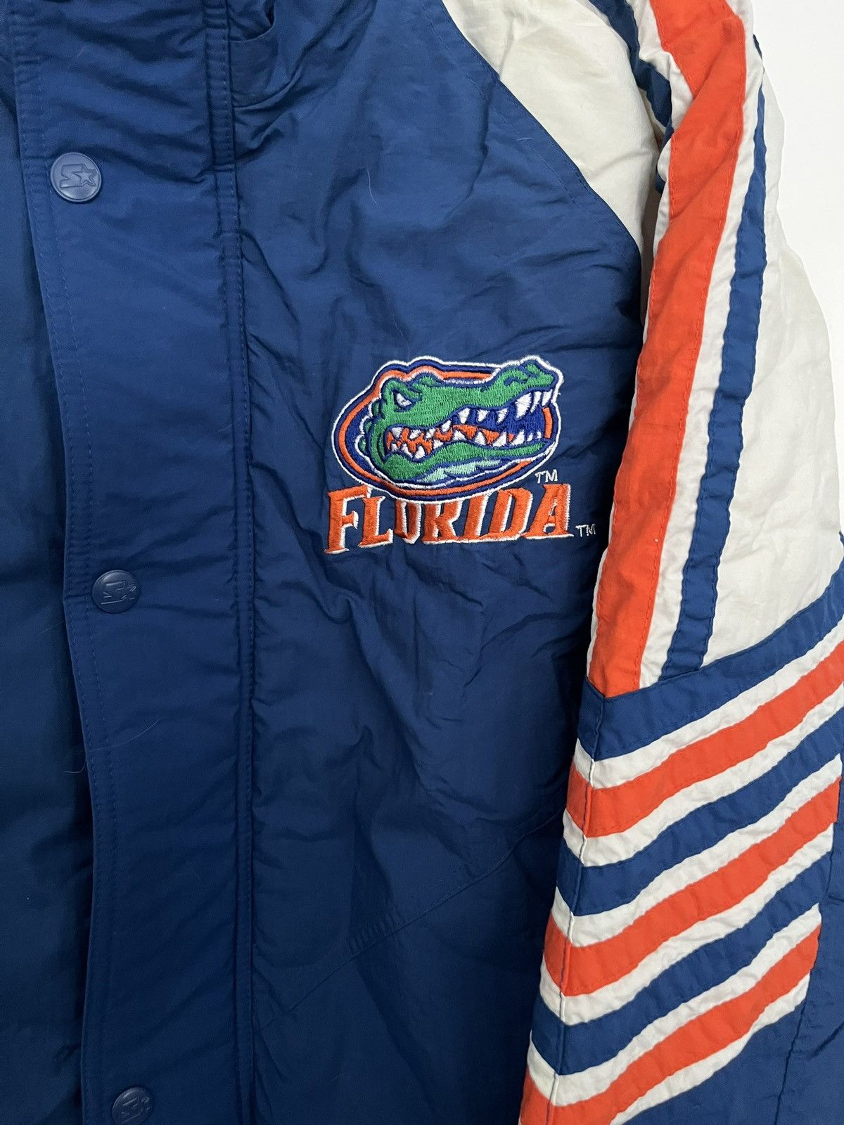 Starter VINTAGE Starter Florida Gators 🐊 Parka Jacket Sz L (NO HOOD) Size US L / EU 52-54 / 3 - 2 Thumbnail