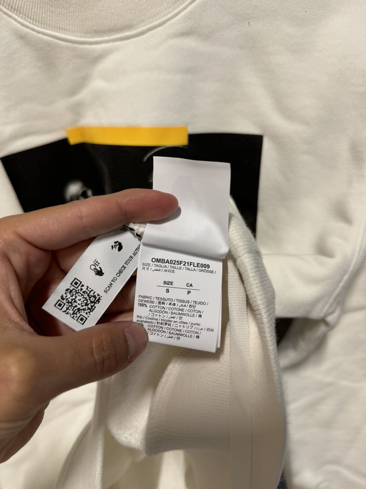 Off-White Off-White Caravaggio Paint Sweatshirt NEW 750$ Size US S / EU 44-46 / 1 - 7 Thumbnail