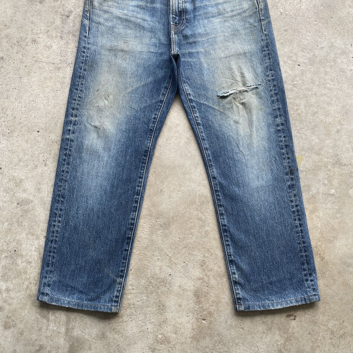 Japanese Brand × Jean Vintage Japanese Distressed Denim Faded Jeans Pants W31 Size US 31 - 4 Thumbnail