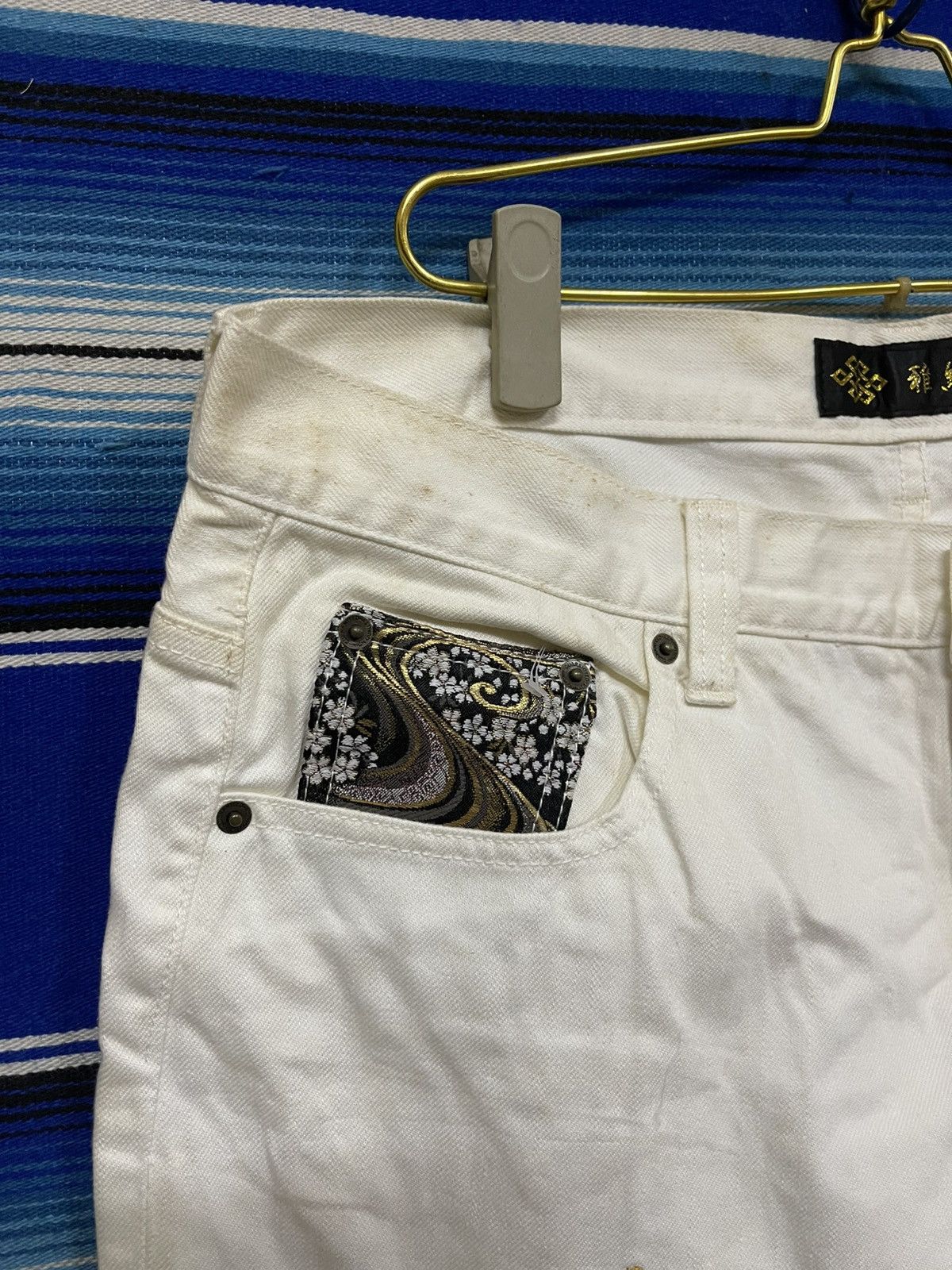 Japanese Brand × Vintage 🔥Vintage Karakuri Temashi Jorts Embroidery Dragon Size US 38 / EU 54 - 5 Thumbnail