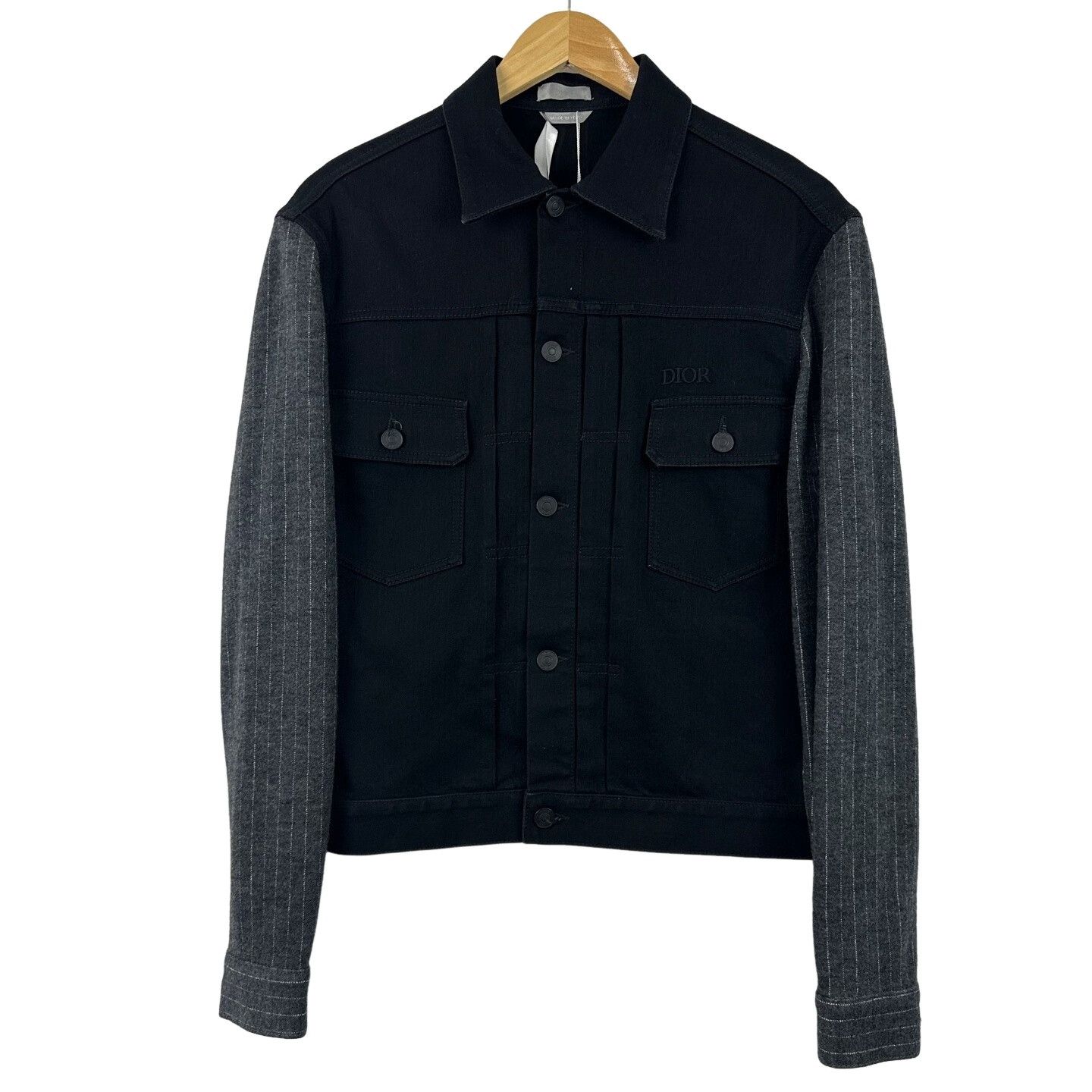 Dior × Hedi Slimane SS04 Strip Wax Denim Jacket - 44 EU | Grailed