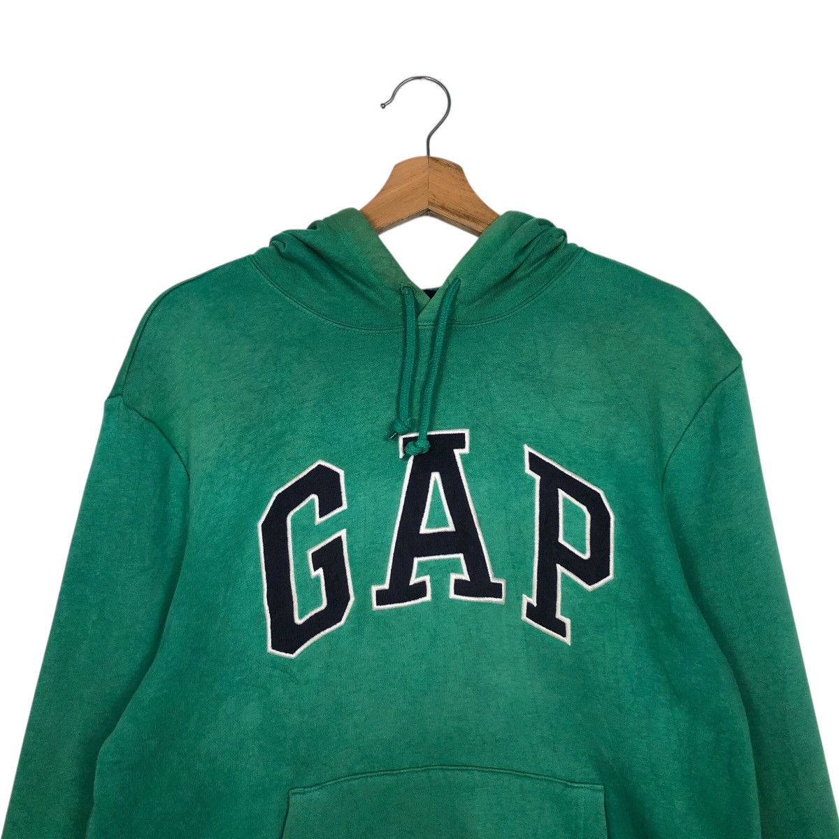 Gap 📌Rich Green Gap Hoodie Pull Over Spell Out Big Logo Size US S / EU 44-46 / 1 - 14 Thumbnail