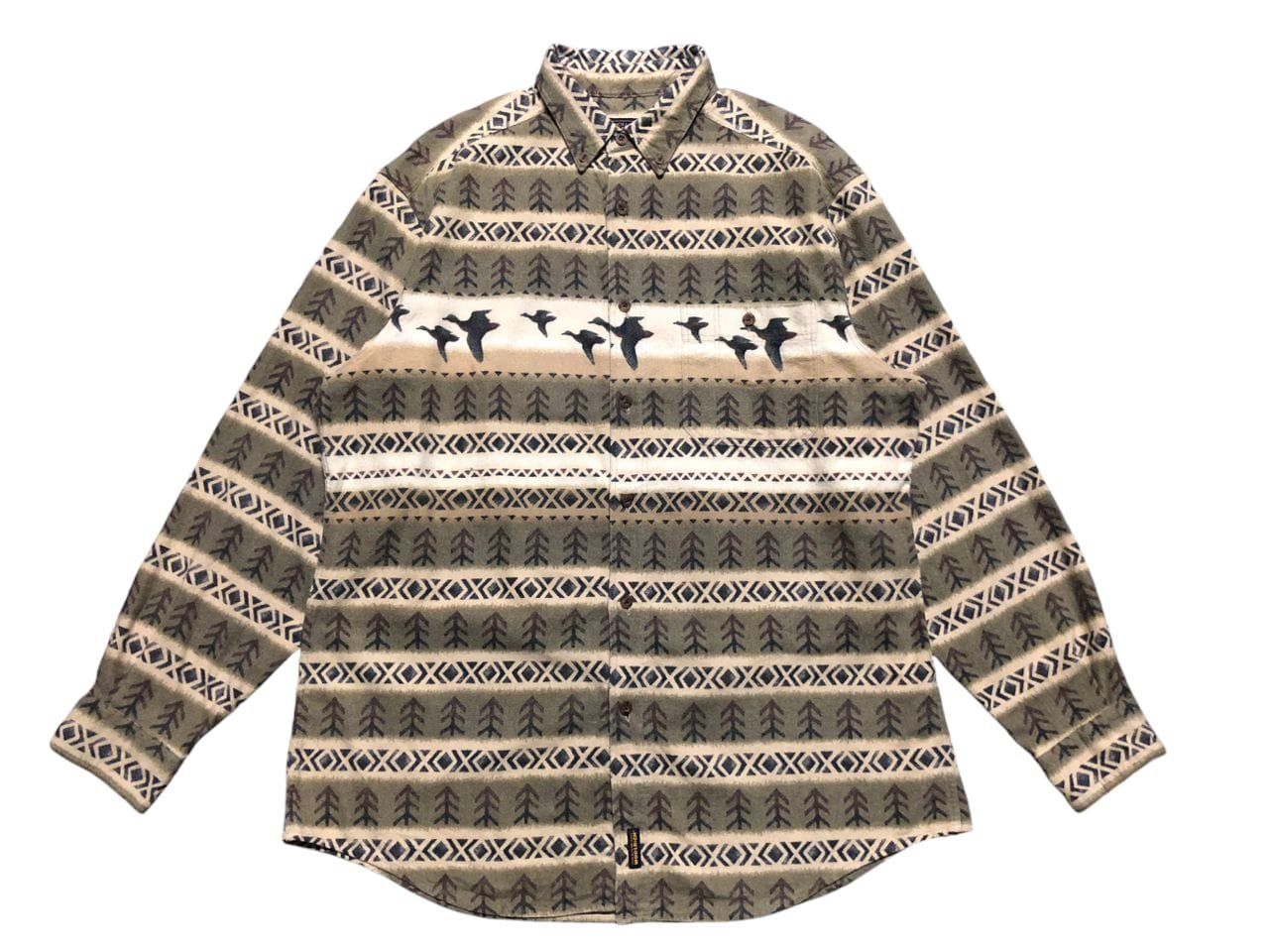 Vintage × Woolrich Woolen Mills Vintage Woolrich Shacket Duck Arrow Button Up Shirt Size US L / EU 52-54 / 3 - 1 Thumbnail