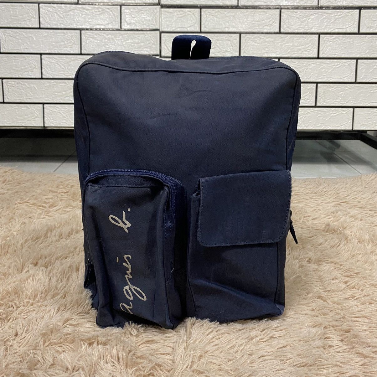 agnes b. 📌Vintage Back Pack Agnes B. Big Logo Size ONE SIZE - 1 Thumbnail