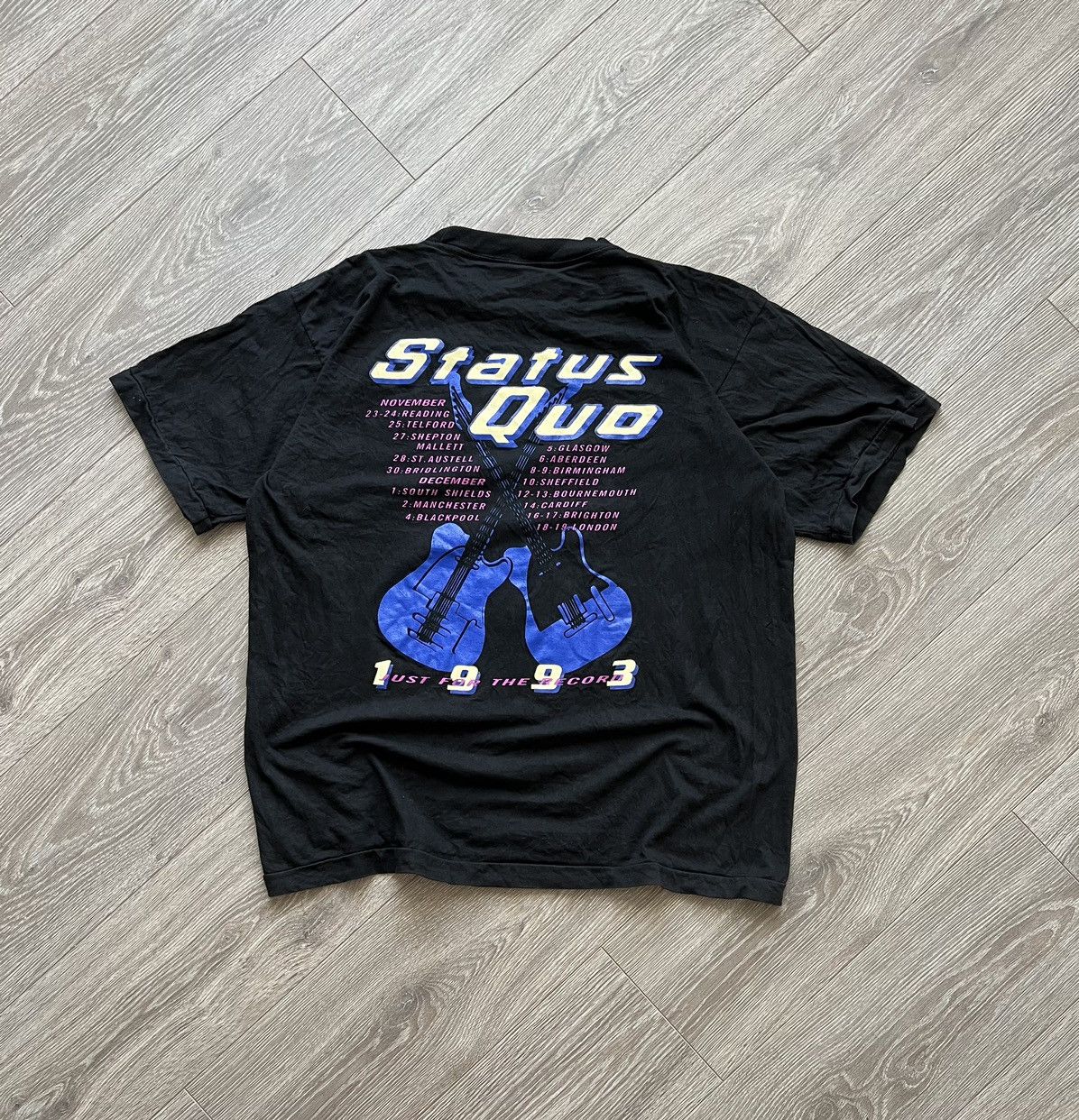 Band Tees × Vintage 1993 Vintage 💥 Status Quo Band Tee Shirt Size US XL / EU 56 / 4 - 2 Thumbnail
