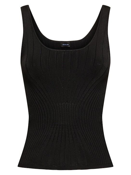 Tシャツ・カットソー MUGLER Woman T-Shirt Black 25P2TO07171128 1999 MUGLER: Top woman - Black | Mugler t-shirt 25P2TO07171128