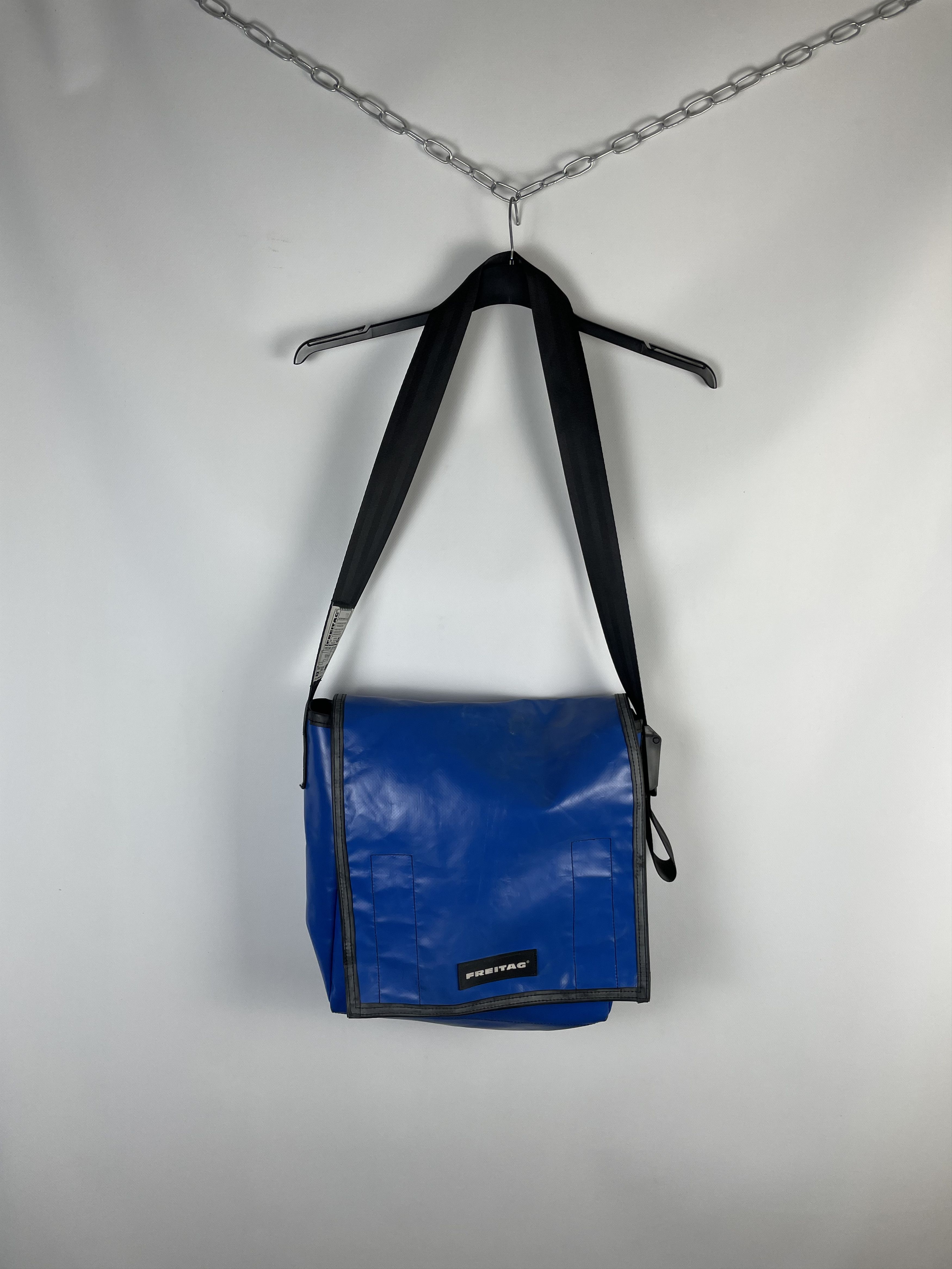 Freitag Recycling Messenger Backpack Shoulder Bag in Blue, Men's