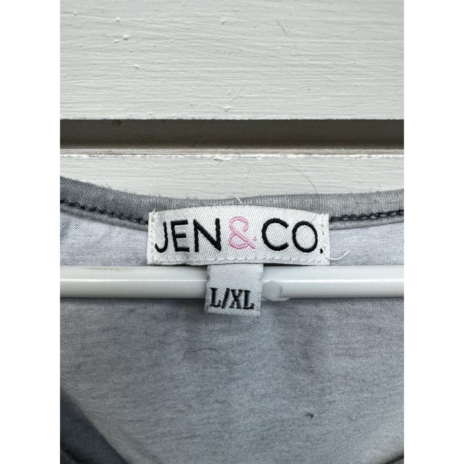 Vintage Jen & Co Boho Dress Maxi Tie Dye Sleeveless V-Neck Long Casual Women L White Grunge Streetwear Indie Festival Slouchy Size L / US 10 / IT 46 - 4 Thumbnail
