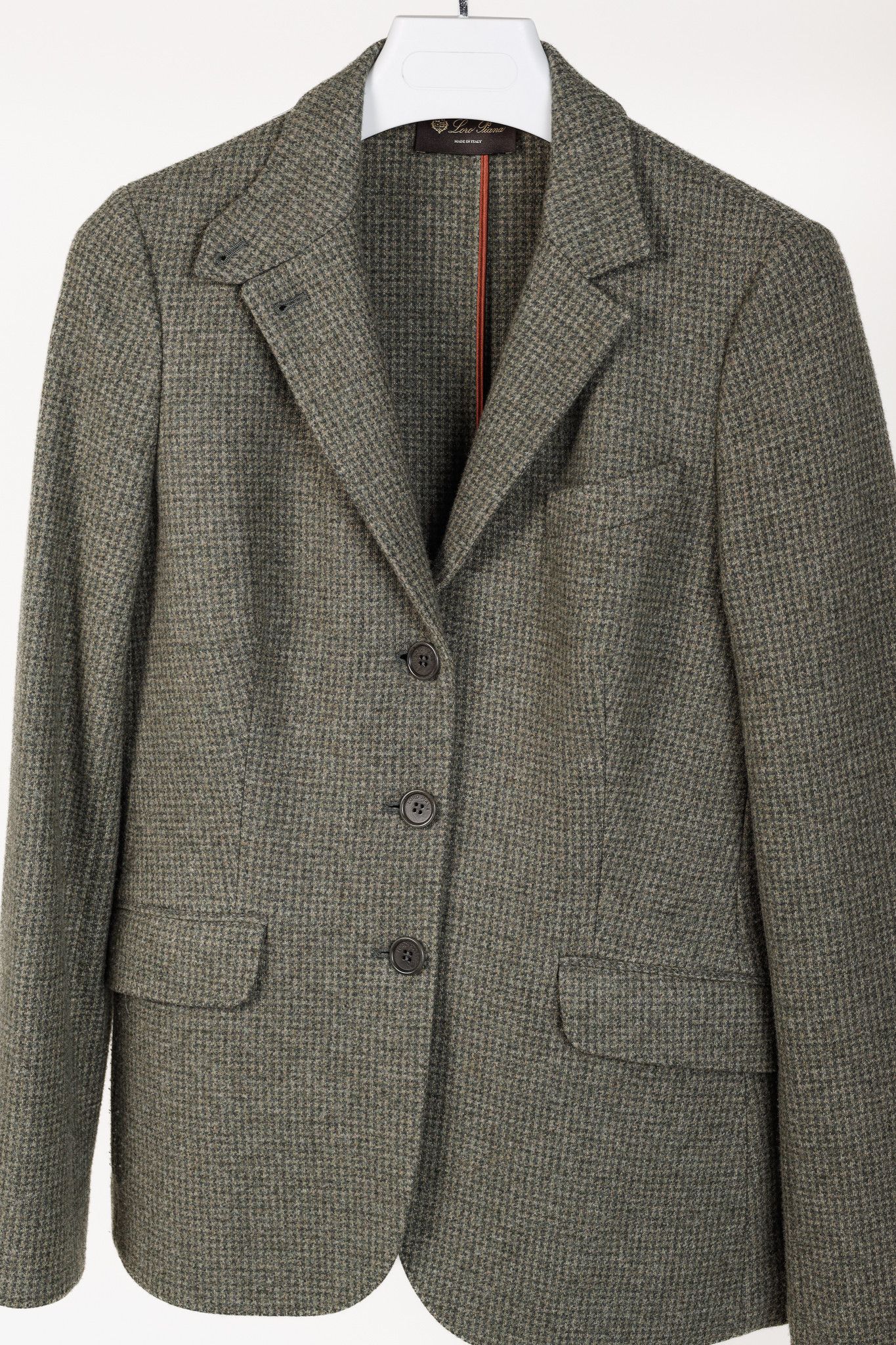 Loro Piana Loro Piana Green Houndstooth Cashmere-Blend Blazer Size M / US 6-8 / IT 42-44 - 3 Thumbnail
