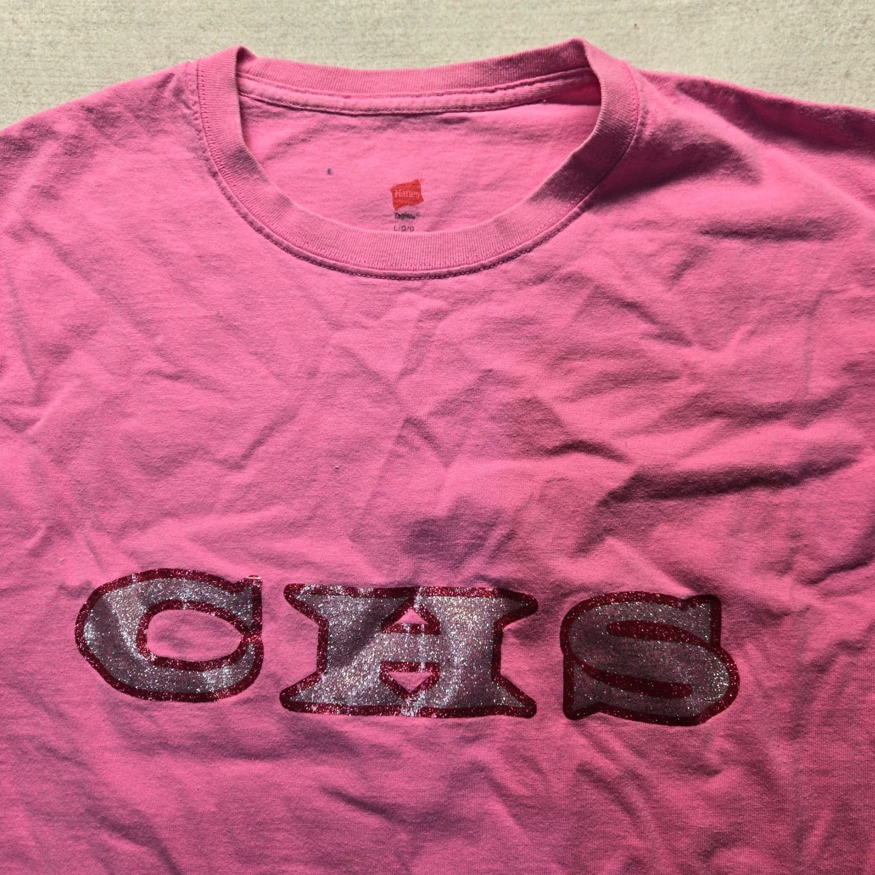 Vintage CHS Christiansburg High School C-Burg VA Virginia Pink T-Shirt Adult L Large Shirt Women Size L / US 10 / IT 46 - 2 Thumbnail