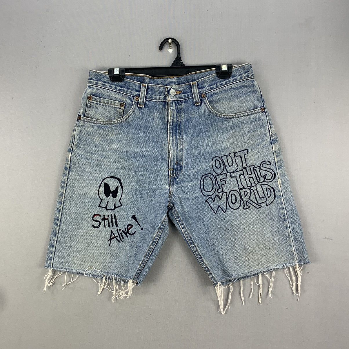 Levi's Vintage Custom Levis 505 Jorts Shorts Denim Jeans W32 Size US 32 / EU 48 - 1 Thumbnail
