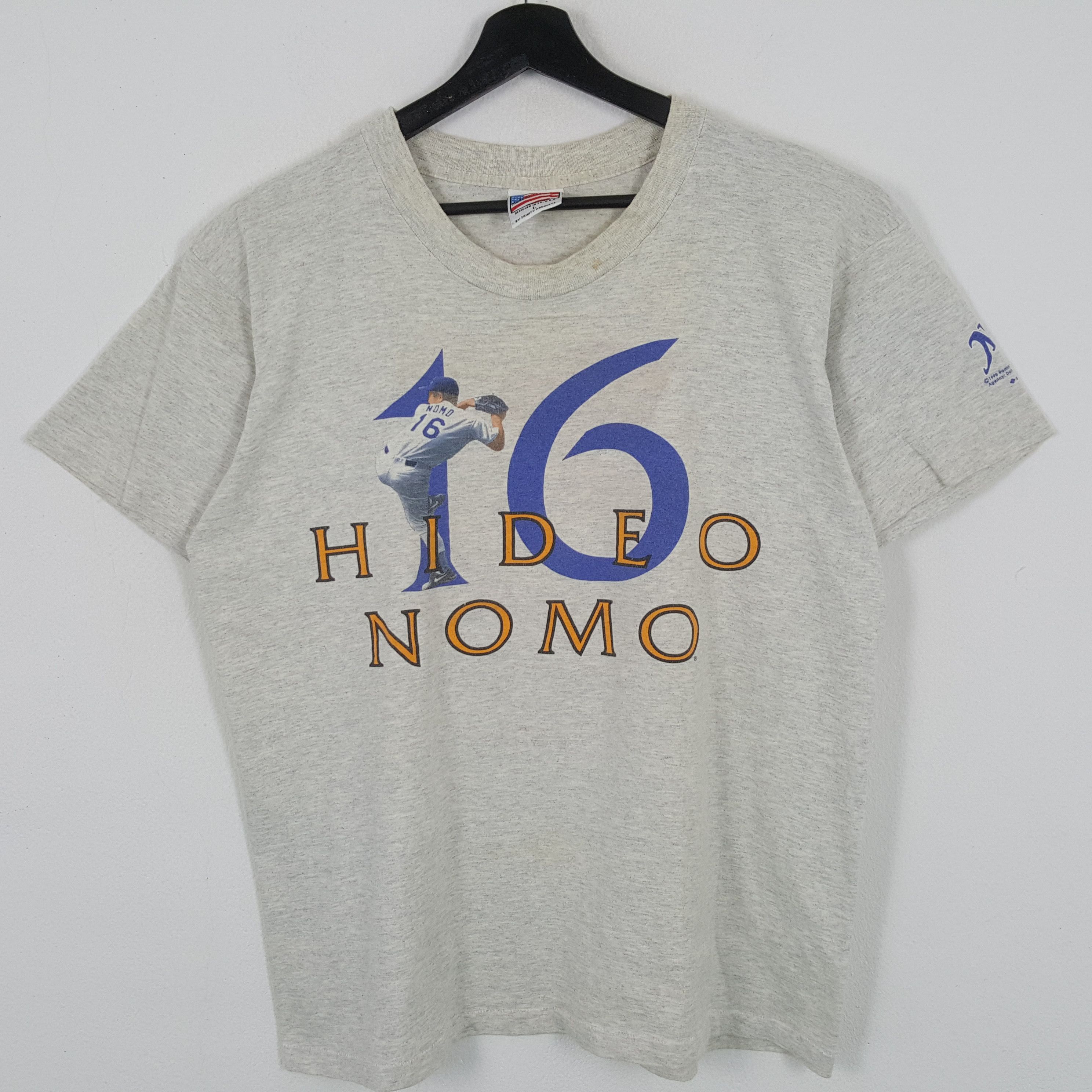 MLB × Vintage Hedio Nomo Professional Baseball Player Vintage Tshirt Size US L / EU 52-54 / 3 - 1 Thumbnail